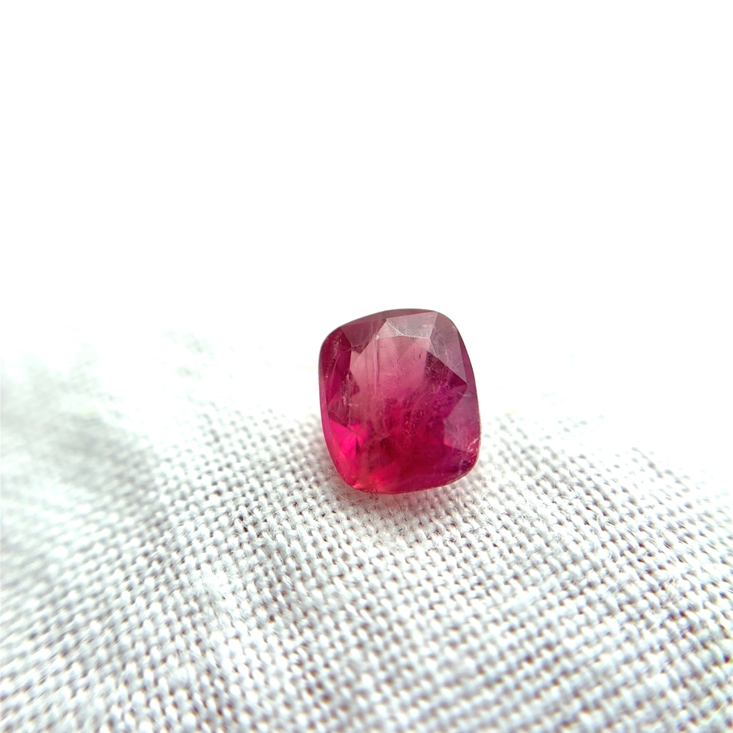 0.54 carat Red Beryl 5.55x4.7mm Cushion Cut Natural Utah Bixbite