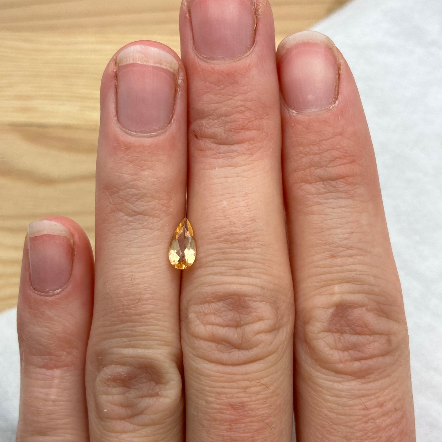 8.2x4.2mm Imperial Topaz 0.67 carat Pear Cut