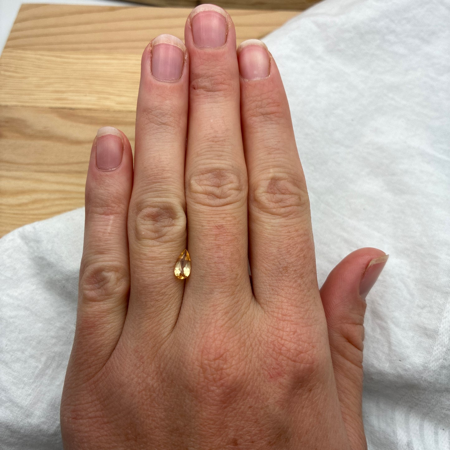 8.2x4.2mm Imperial Topaz 0.67 carat Pear Cut