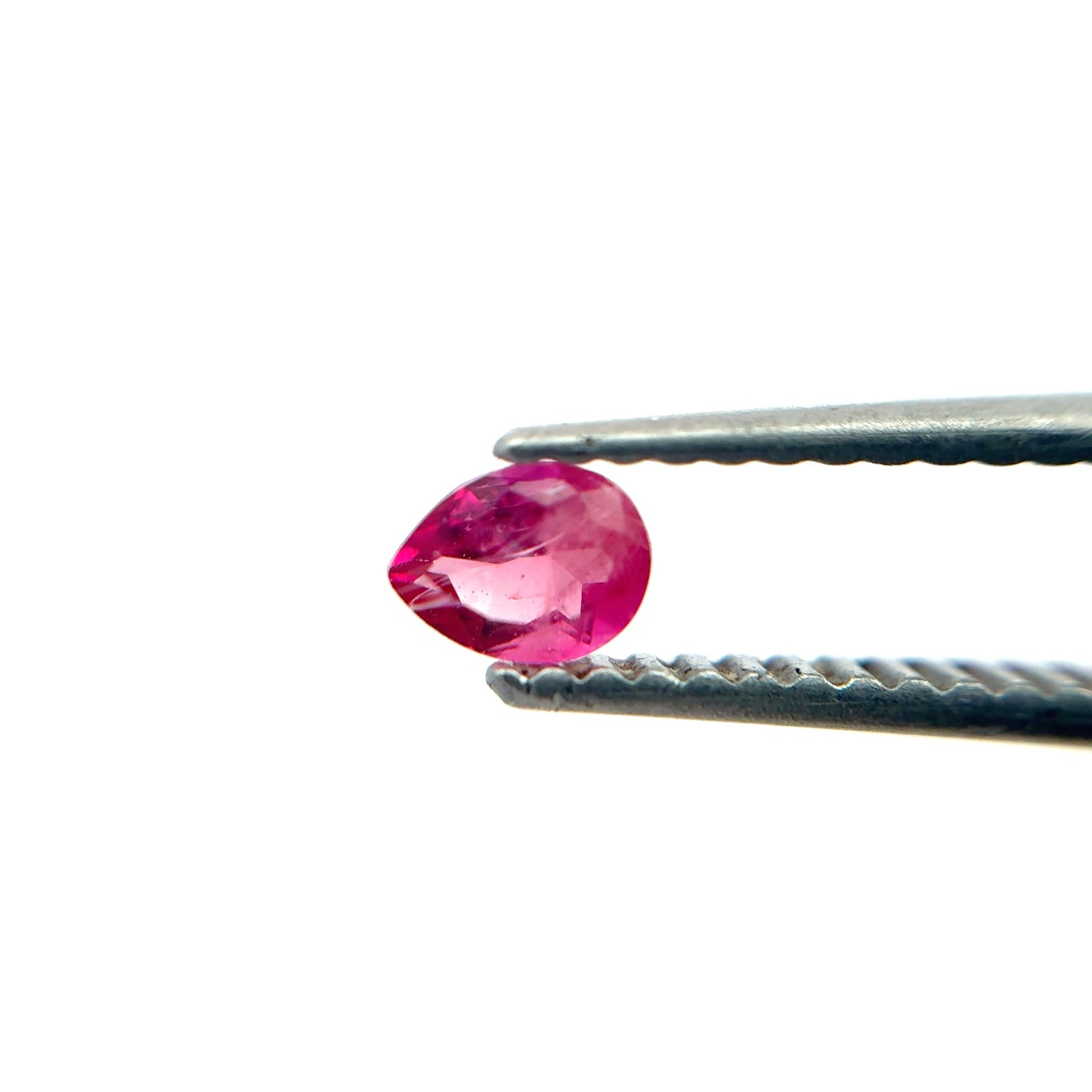 0.15 carat Red Beryl 4x3mm Pear Cut Natural Utah Bixbite