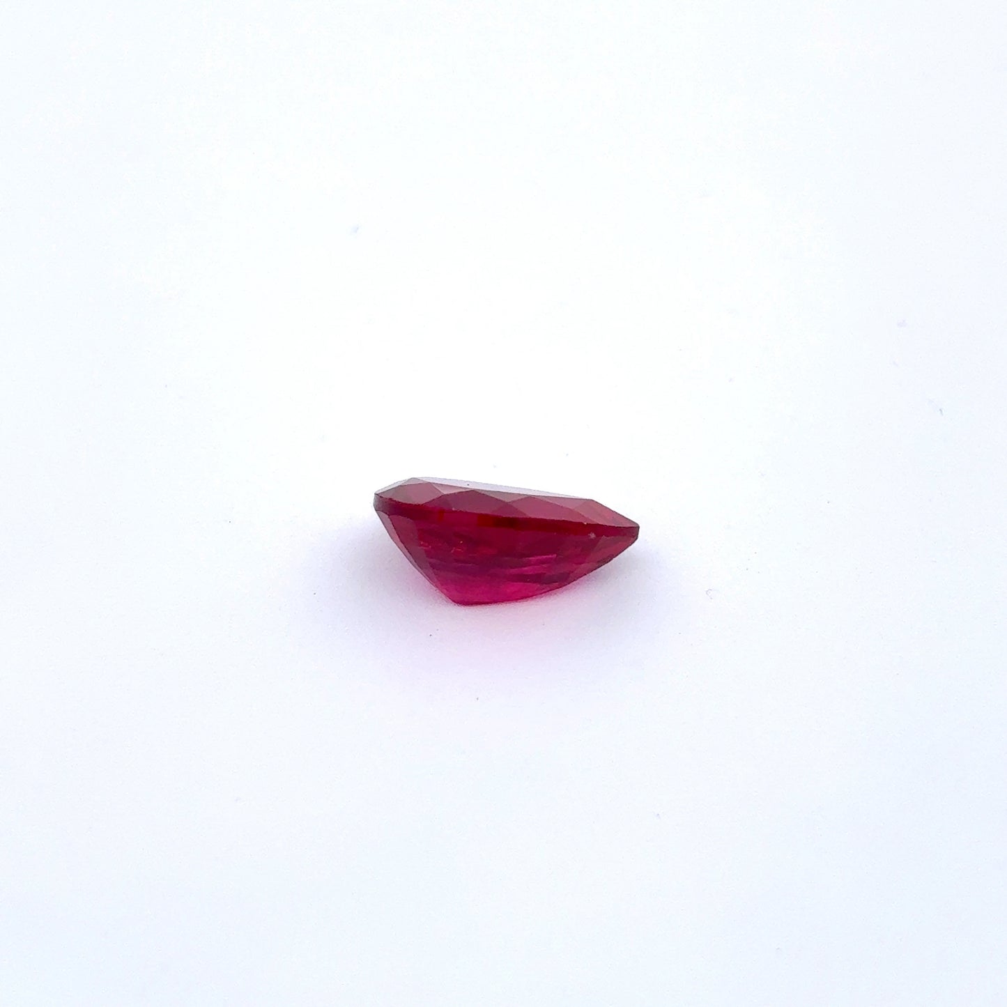 GIA 10x7mm Flux Lab Grown Ruby Pear Cut 2.45 carat