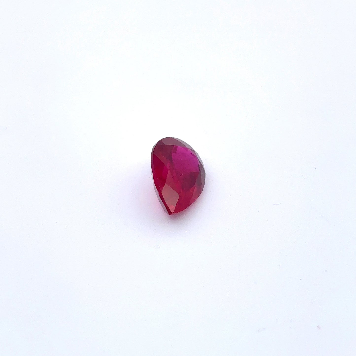 GIA 10x7mm Flux Lab Grown Ruby Pear Cut 2.45 carat