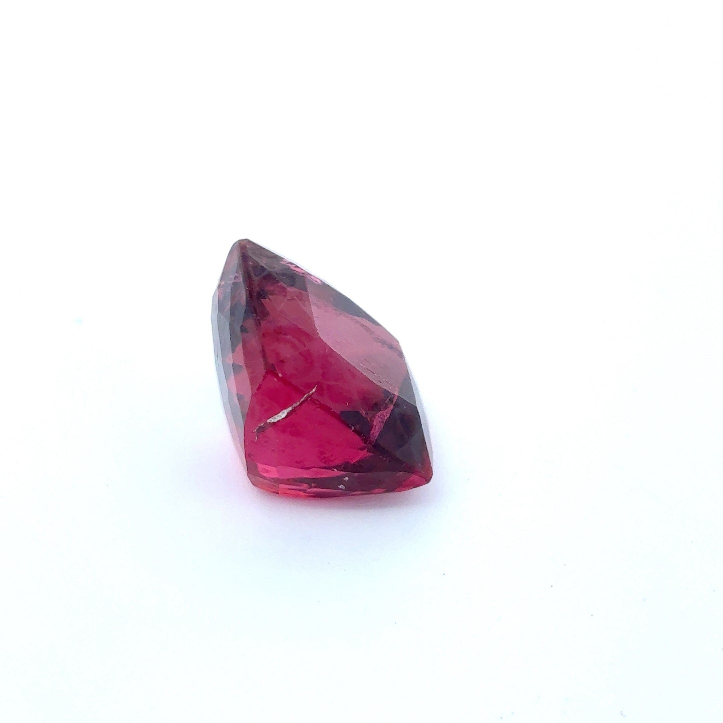 13x12mm Red Rubellite Tourmaline 12.49 carat Cushion Cut