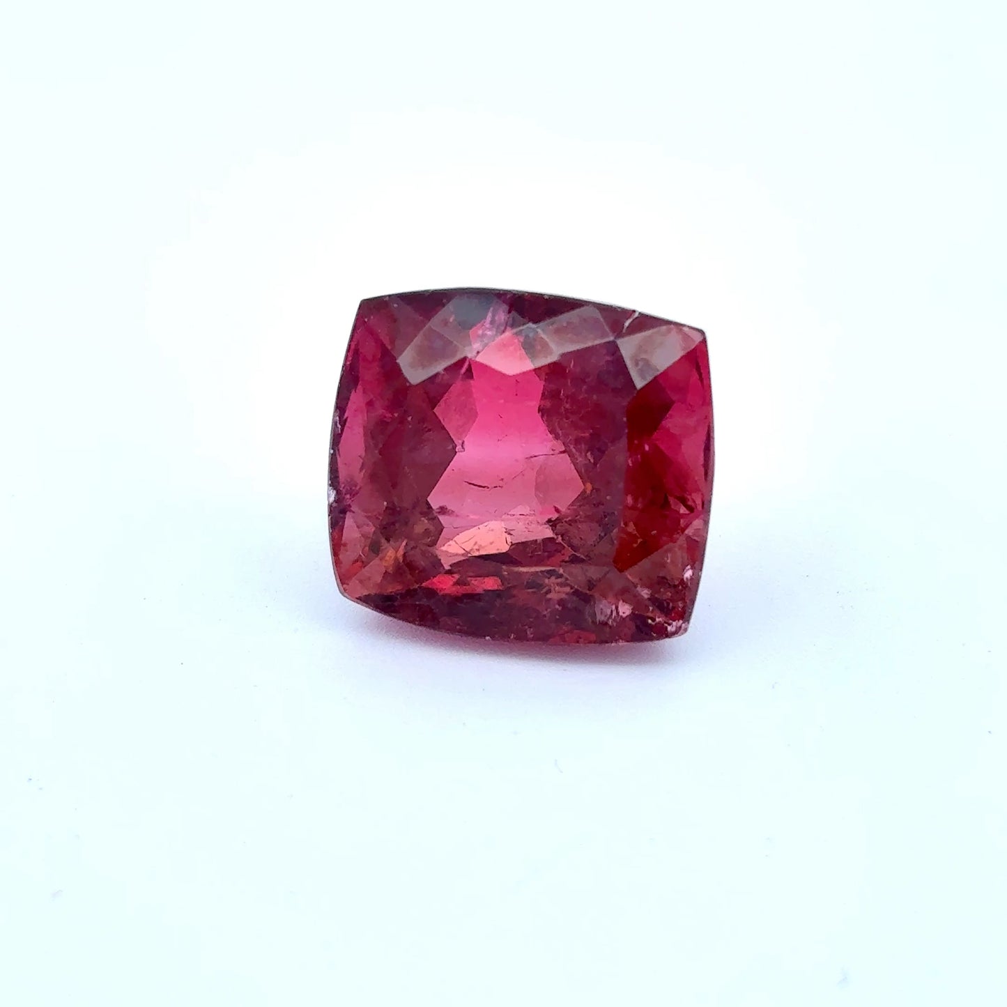 13x12mm Red Rubellite Tourmaline 12.49 carat Cushion Cut