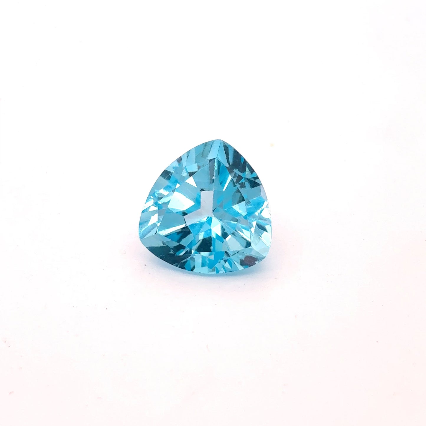 12mm Light Blue Topaz 8 carat Trillion Cut