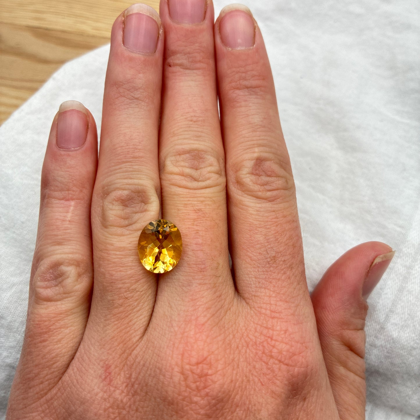 12x10mm Yellow Citrine 4.44 carat Oval Cut