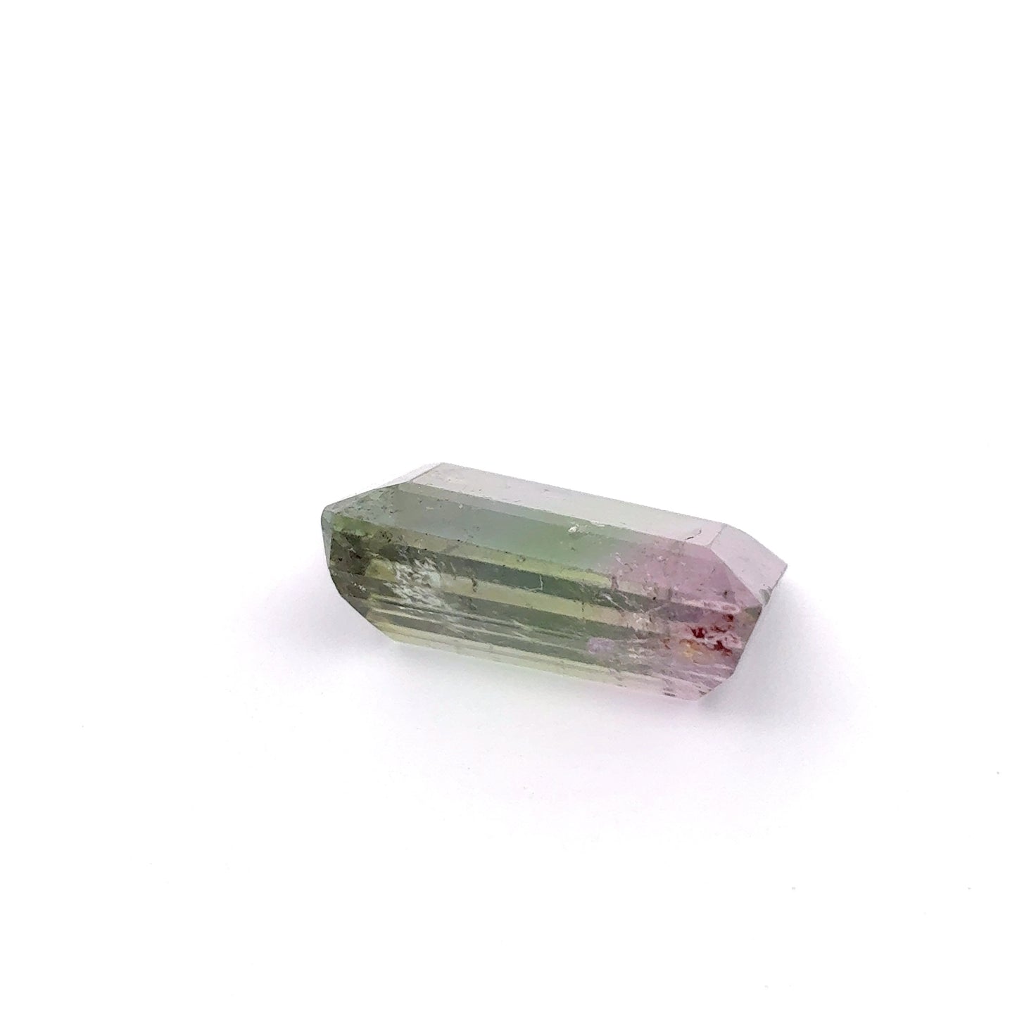16x12mm Watermelon Tourmaline 10 carat Emerald Cut Pink Green Bi Color Tourmaline