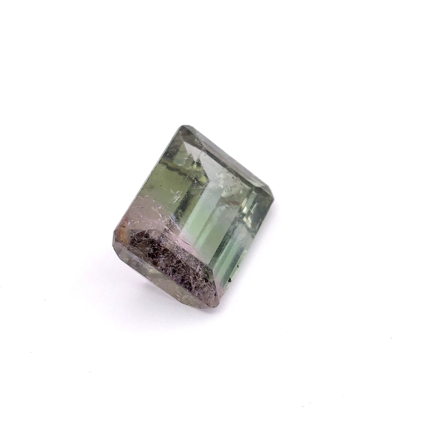 16x12mm Watermelon Tourmaline 10 carat Emerald Cut Pink Green Bi Color Tourmaline