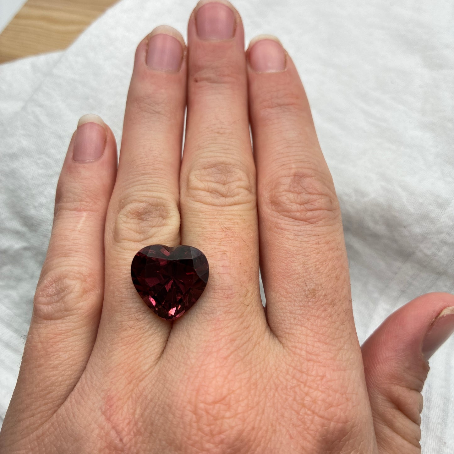 15mm Purple Tourmaline 12.68 carat Heart Cut