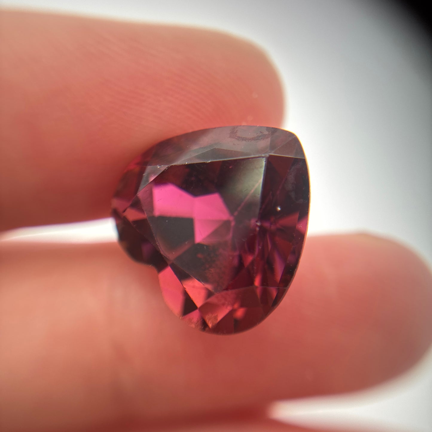 15mm Purple Tourmaline 12.68 carat Heart Cut