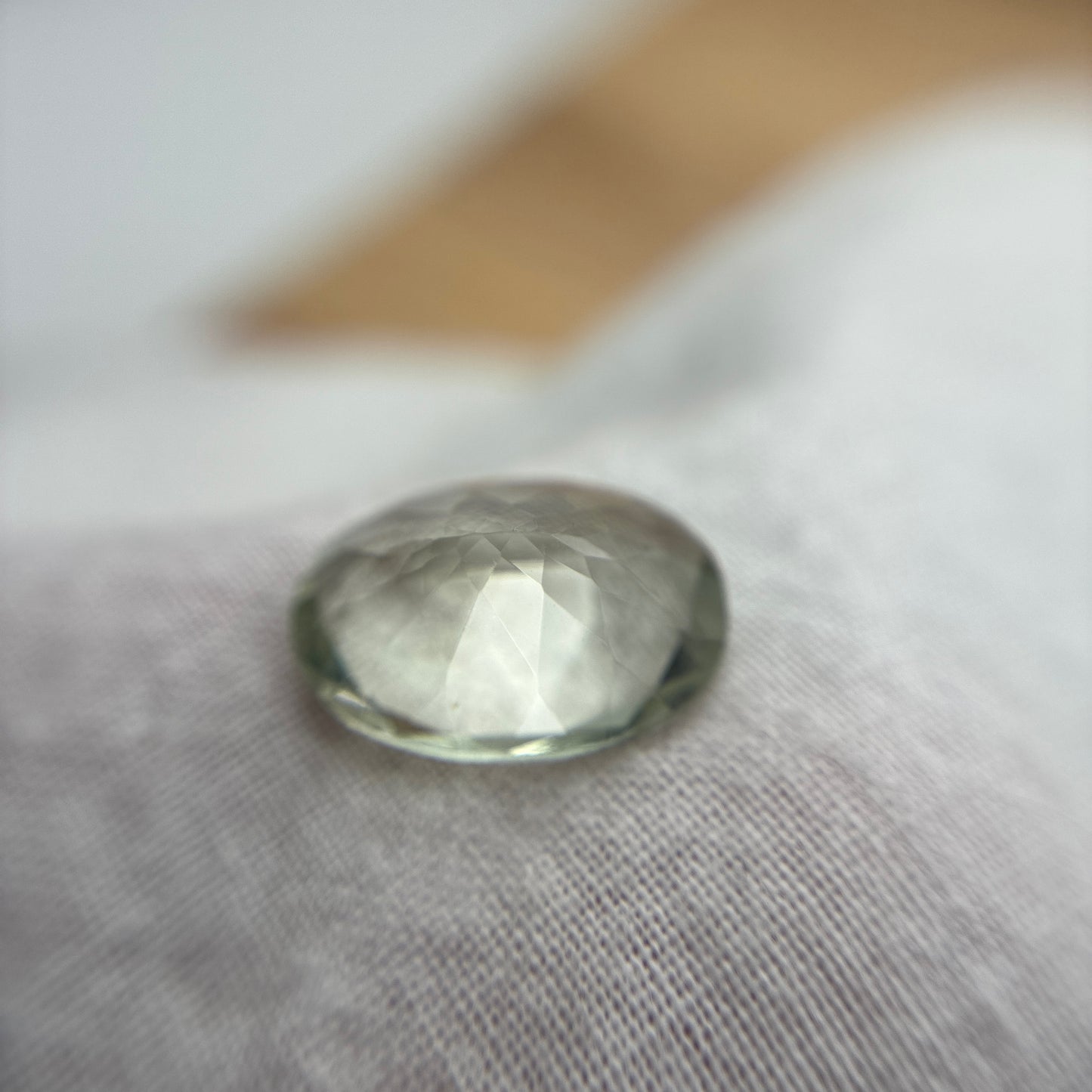 14x10mm Prasiolite 5 carat Oval Cut Green Quartz