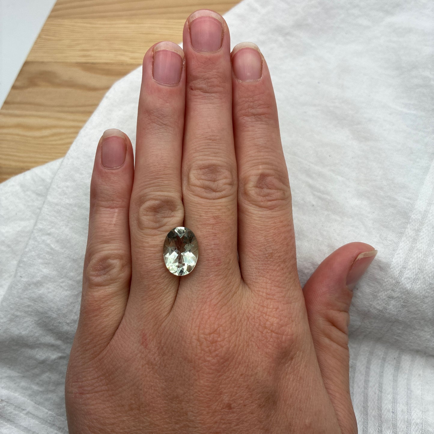 14x10mm Prasiolite 5 carat Oval Cut Green Quartz