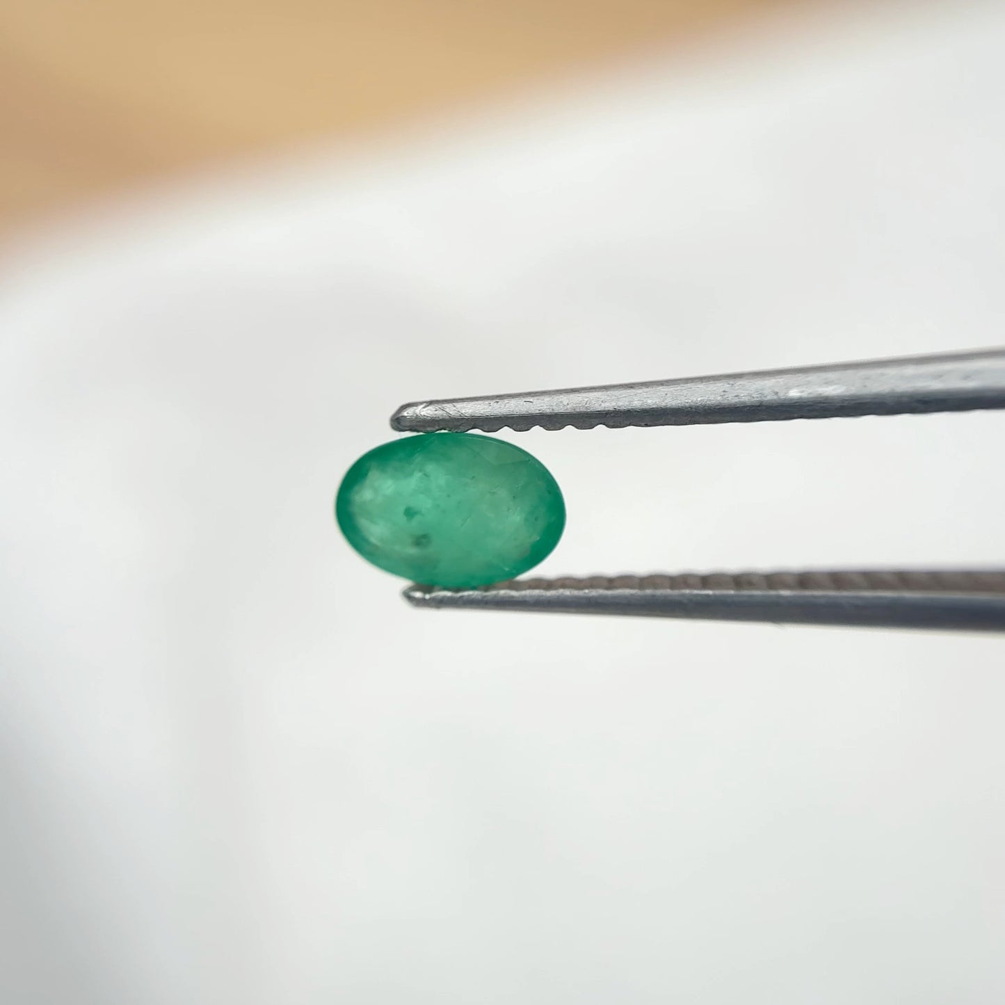 6x4mm Light Green Emerald, 0.42ct Loose Gemstone