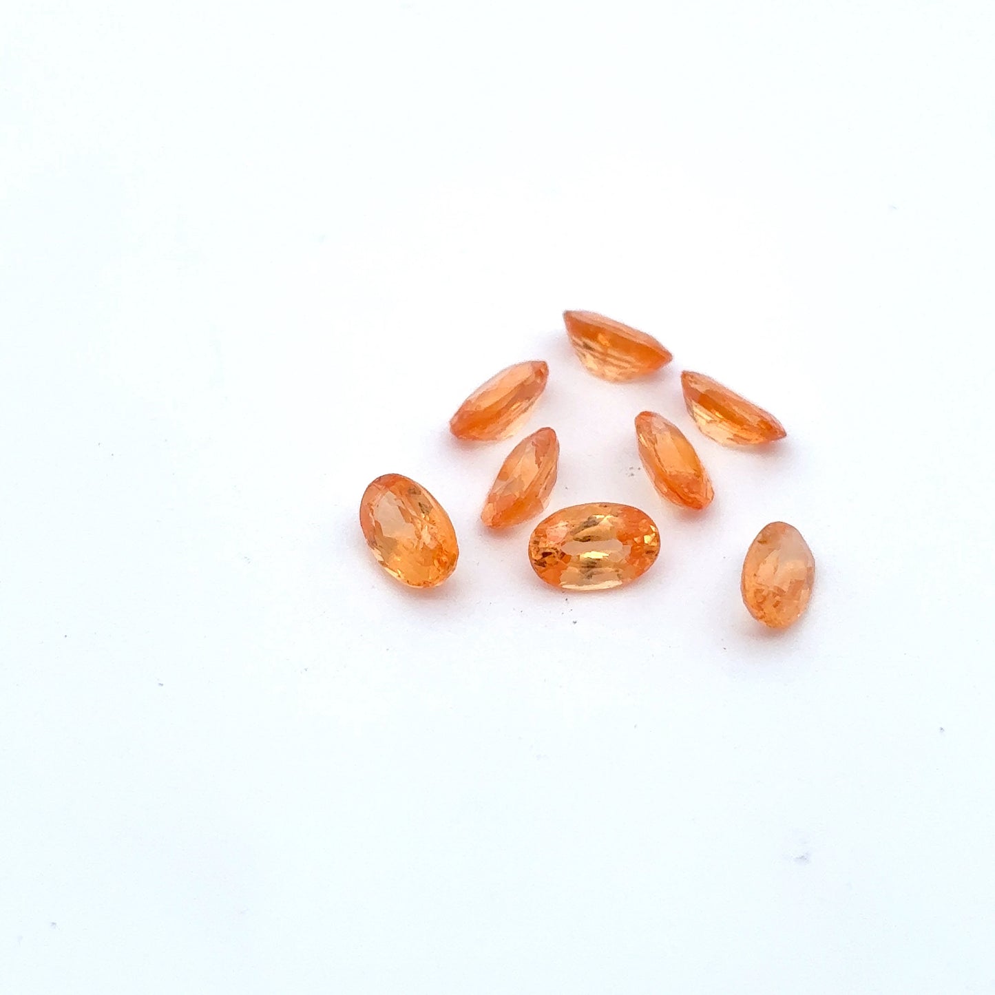 ONE 5x3mm Orange Spessartite Garnet Oval Cut