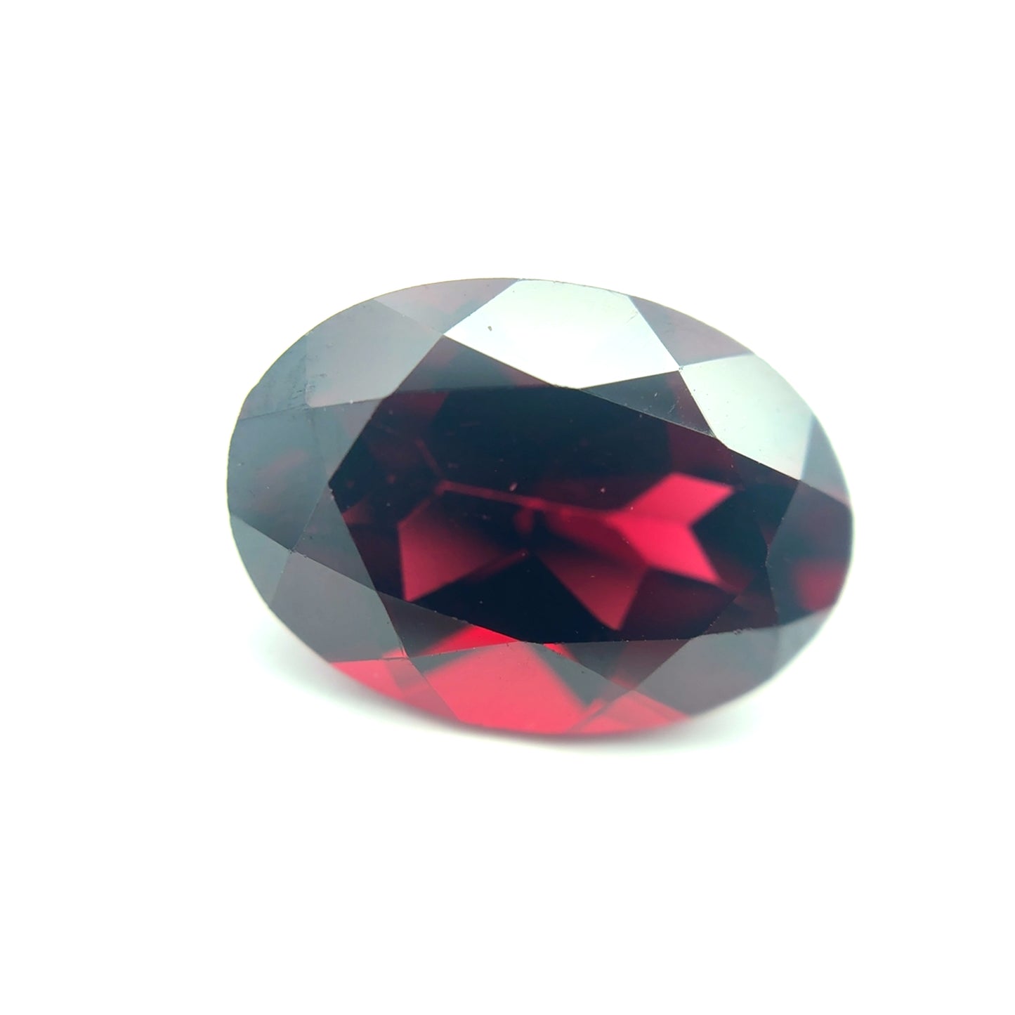 7.8 carat Purplish Red Garnet 14x10mm Oval Cut