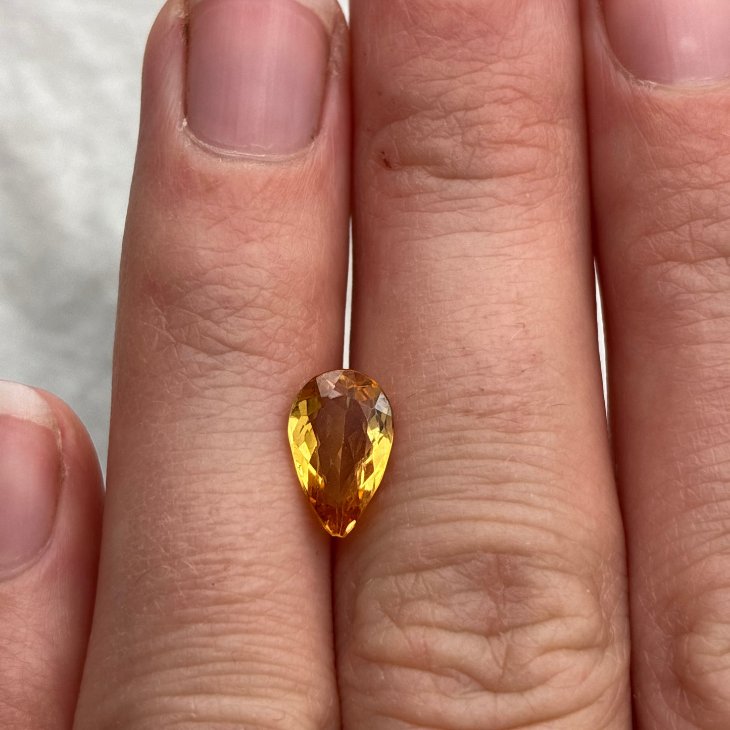 1.7 carat Imperial Topaz 10x6.3mm Pear Cut
