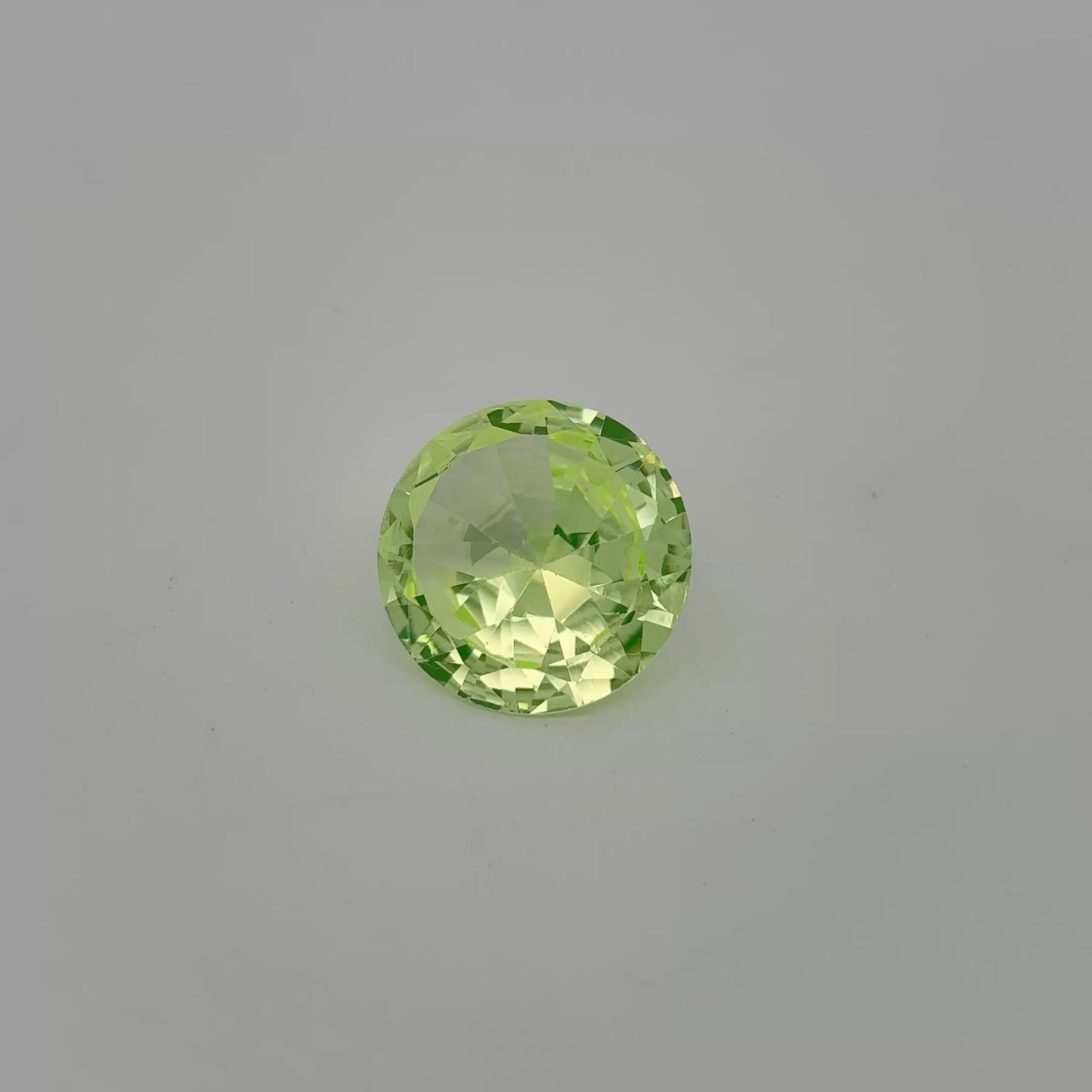15mm Green Lab Spinel 10.67 carat Round Cut