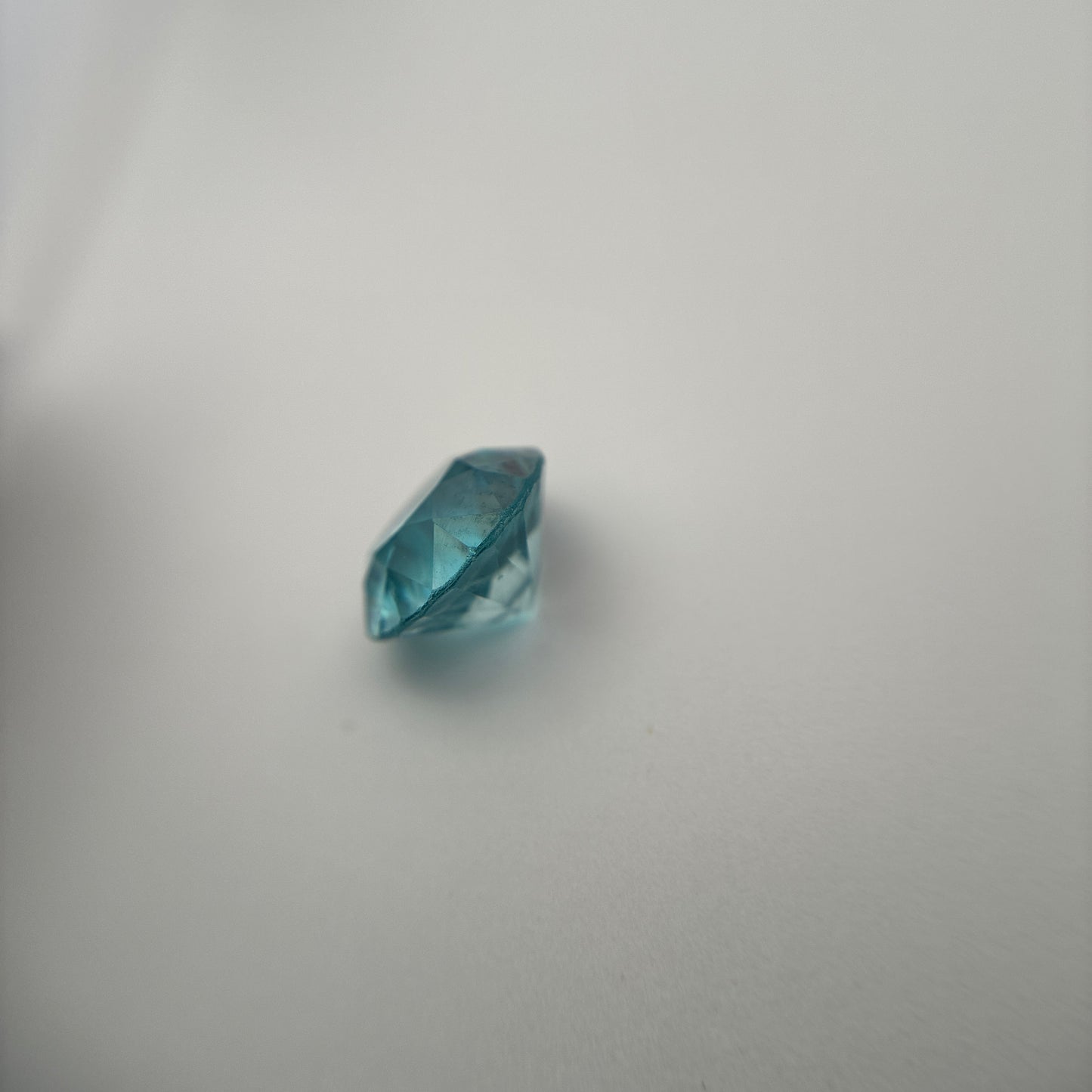 8mm Blue Zircon 2.79 carat Round Cut