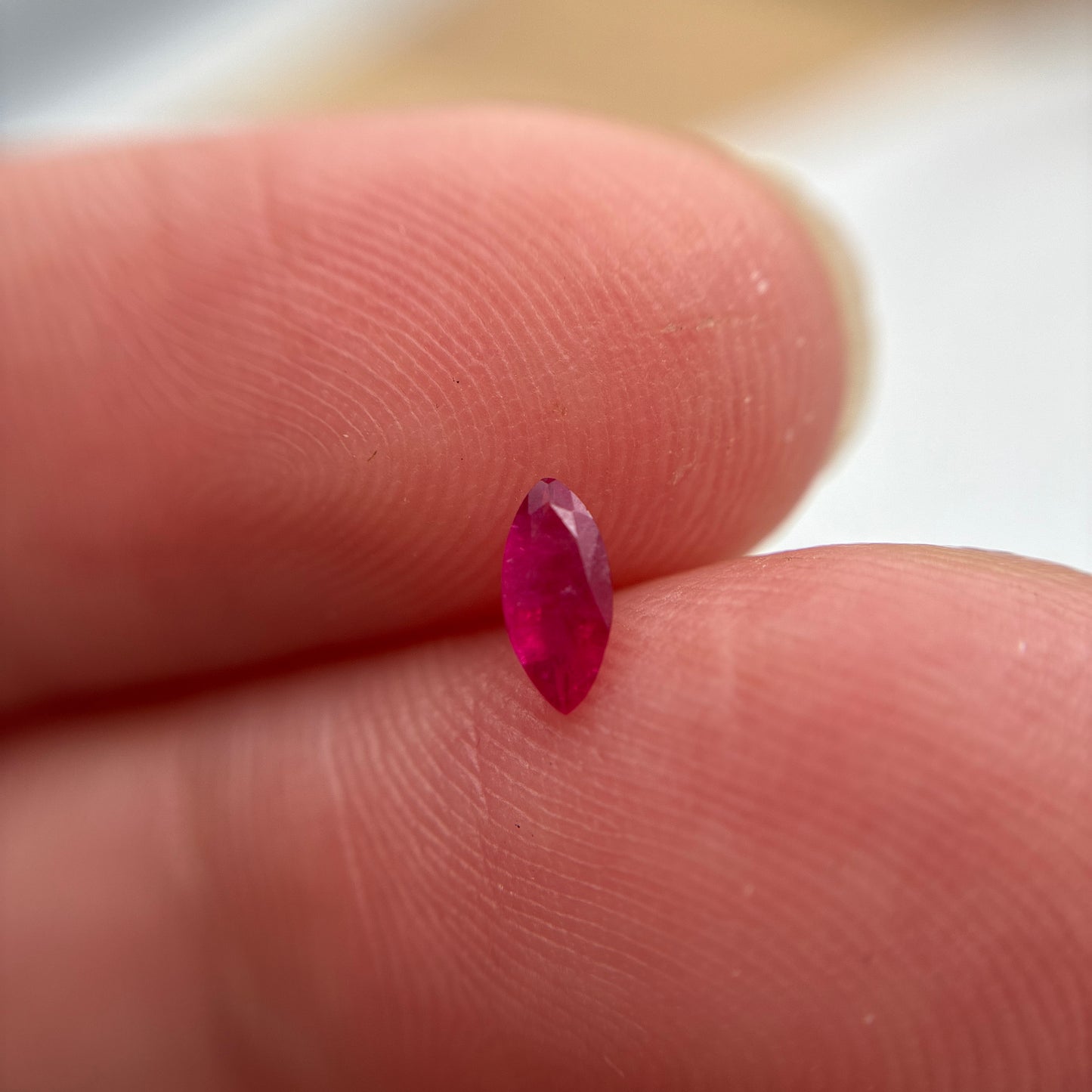 0.14 carat Red Beryl 5.55x2.6mm Marquise Cut, Natural Utah Red Beryl, Bixbite