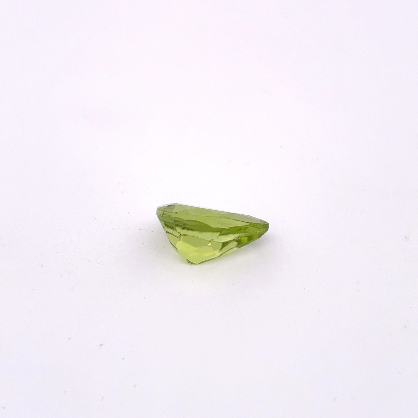 10x7mm Green Peridot 2 carat Pear Cut