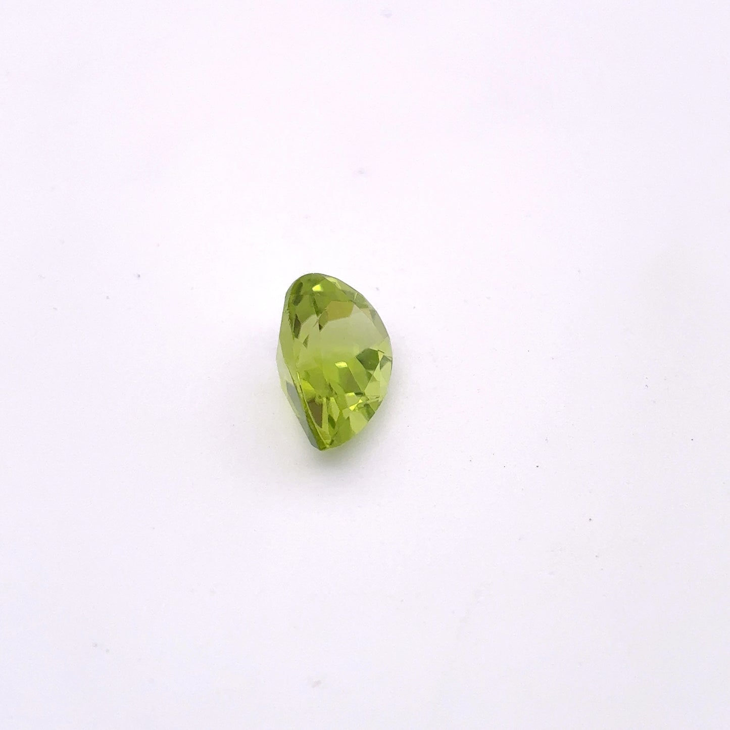 10x7mm Green Peridot 2 carat Pear Cut
