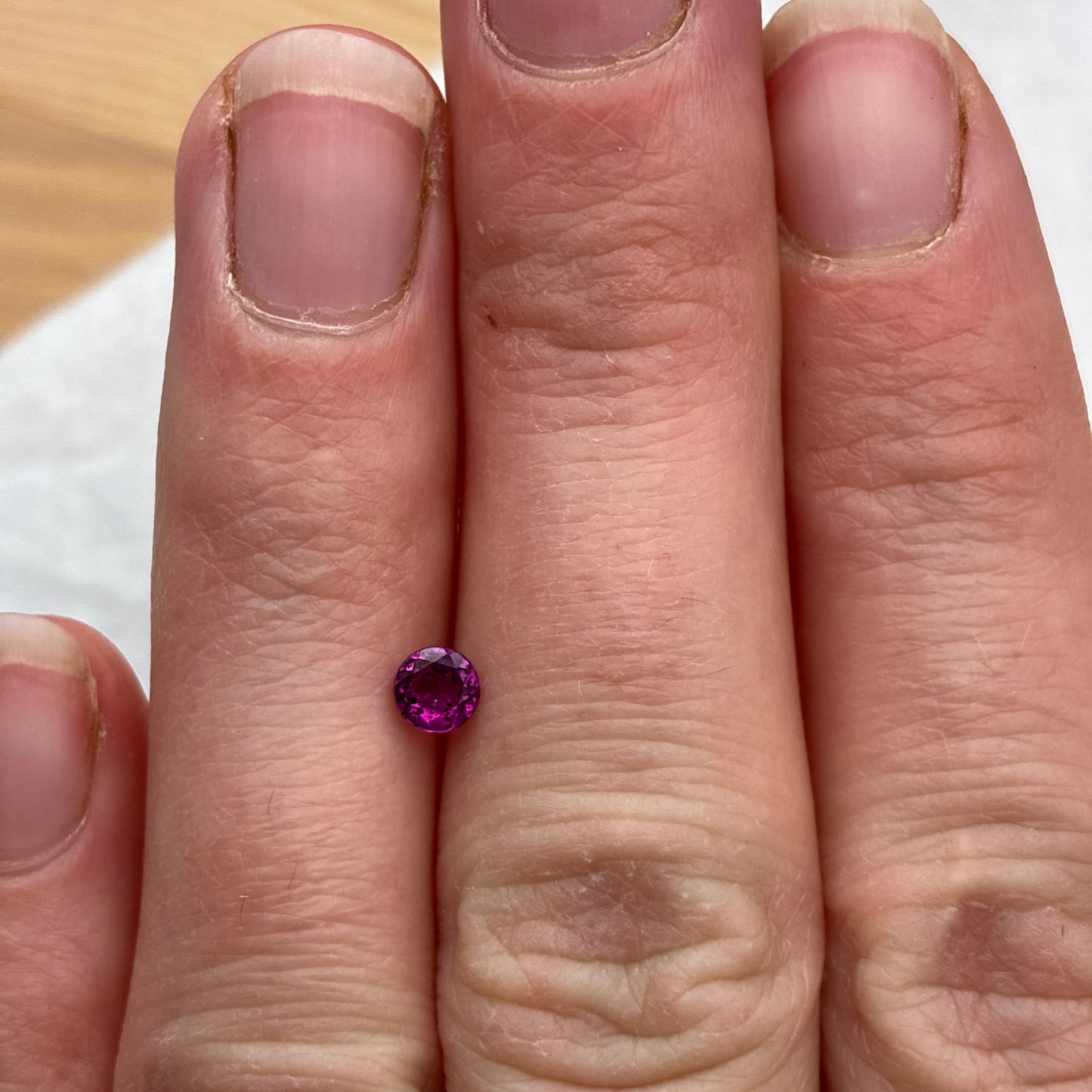 ONE 4mm Purple Garnet Round Cut