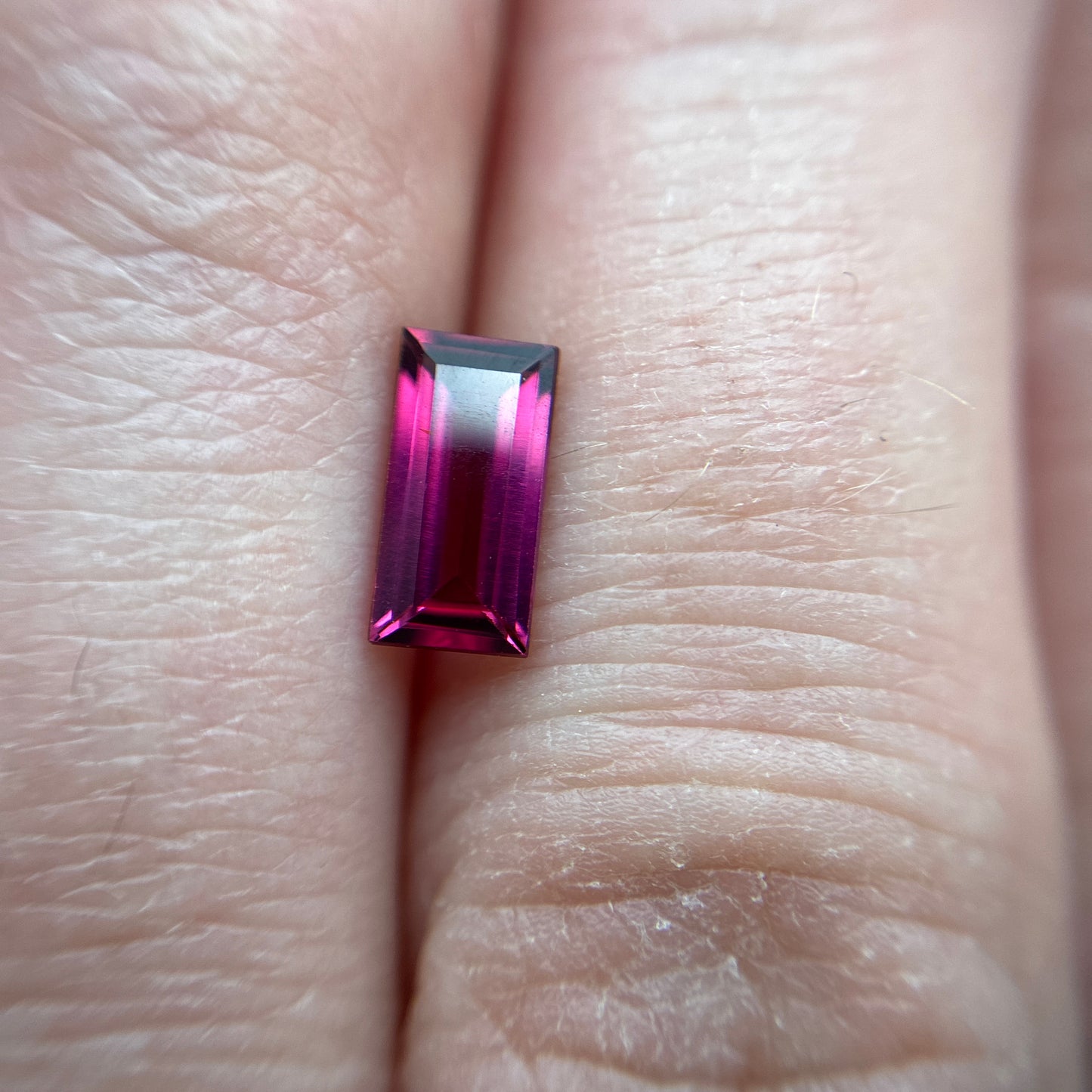 8x4mm Purple Rhodolite Garnet 1 Carat Baguette Cut