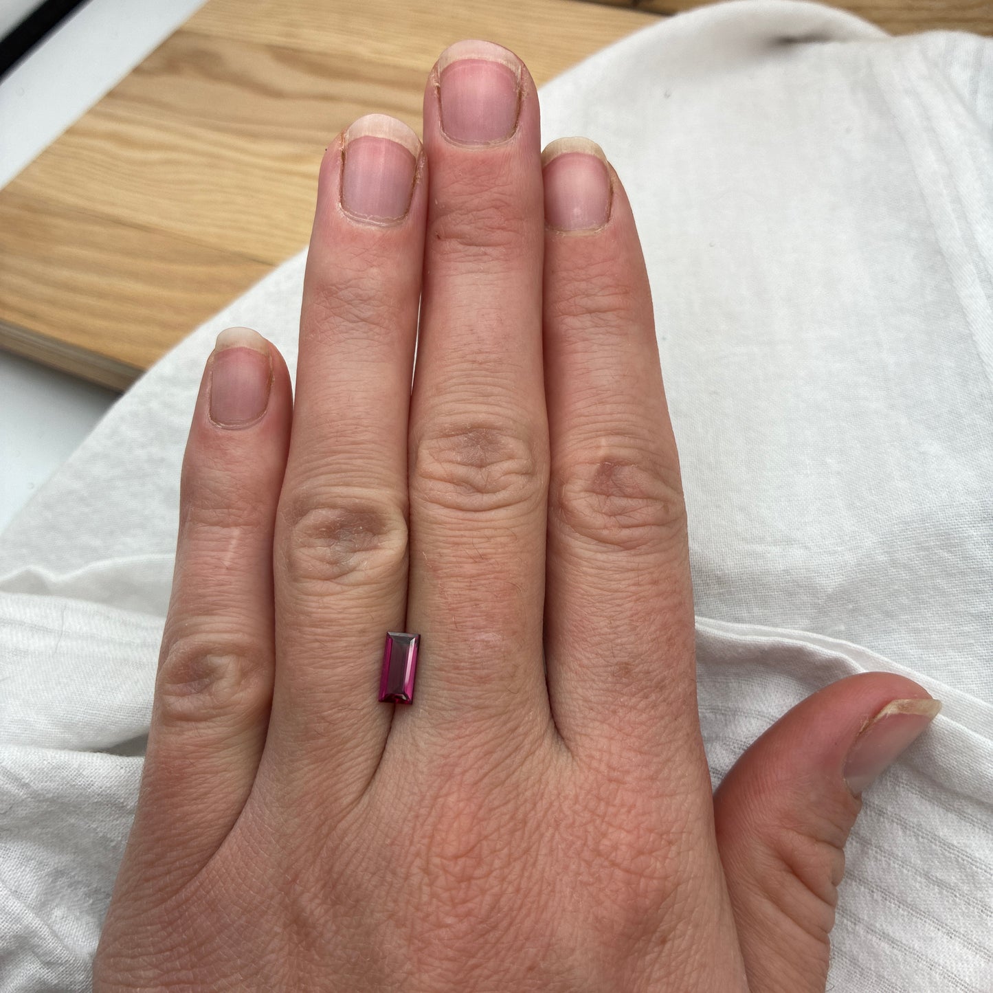 8x4mm Purple Rhodolite Garnet 1 Carat Baguette Cut