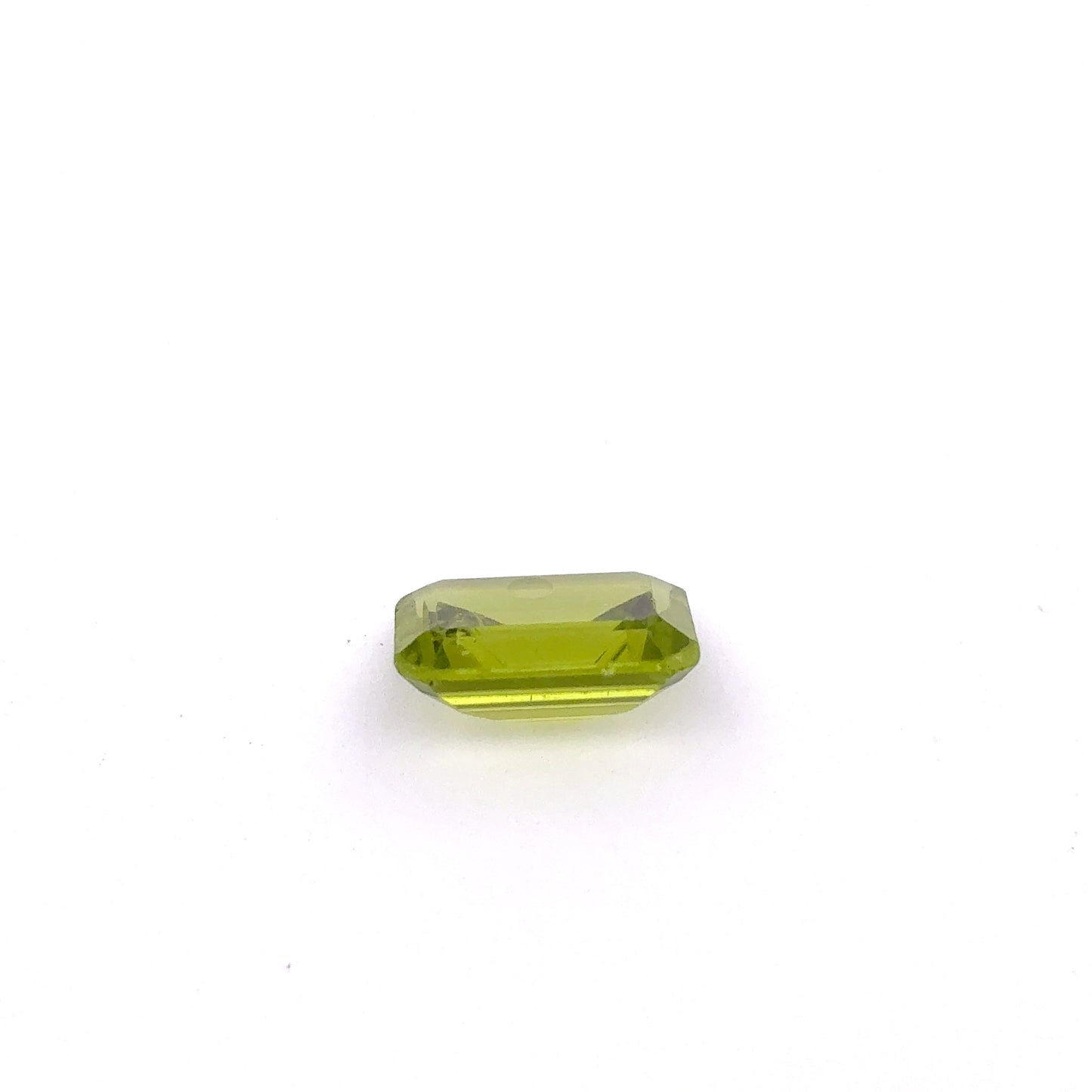 3 carat Green Peridot 10x8mm Emerald Cut