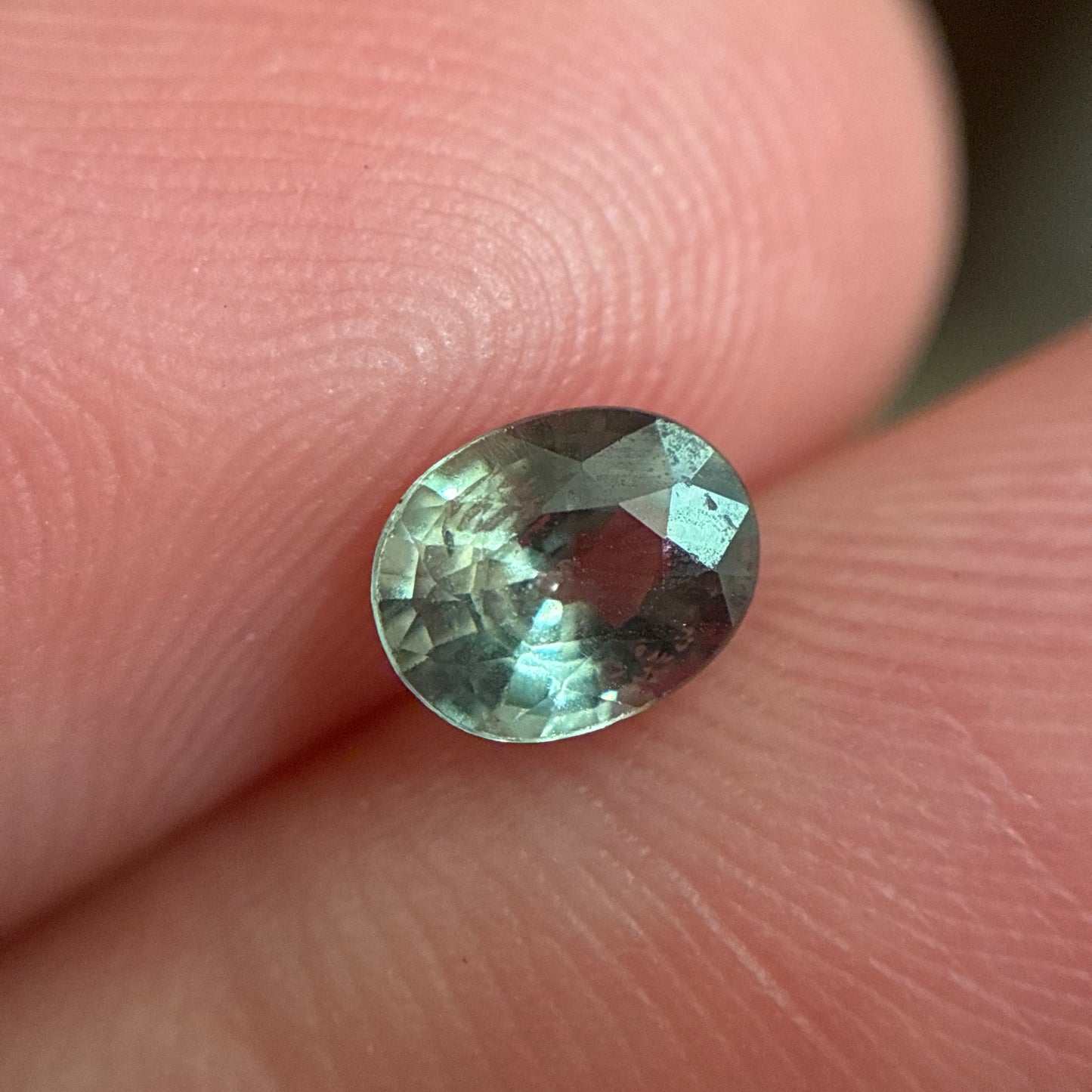 0.60 Carat Alexandrite 5.75x4.55mm Oval Cut Green to Purple Color Change