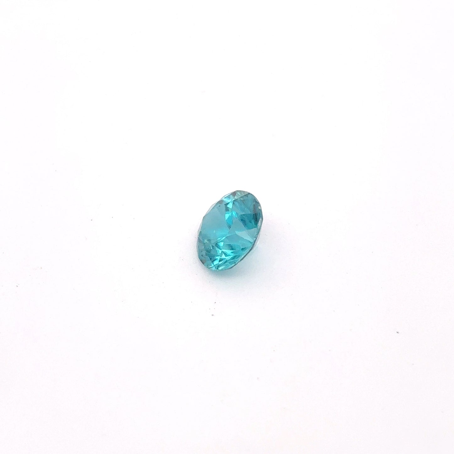 6.5mm Blue Zircon 1.63 carat Round Cut