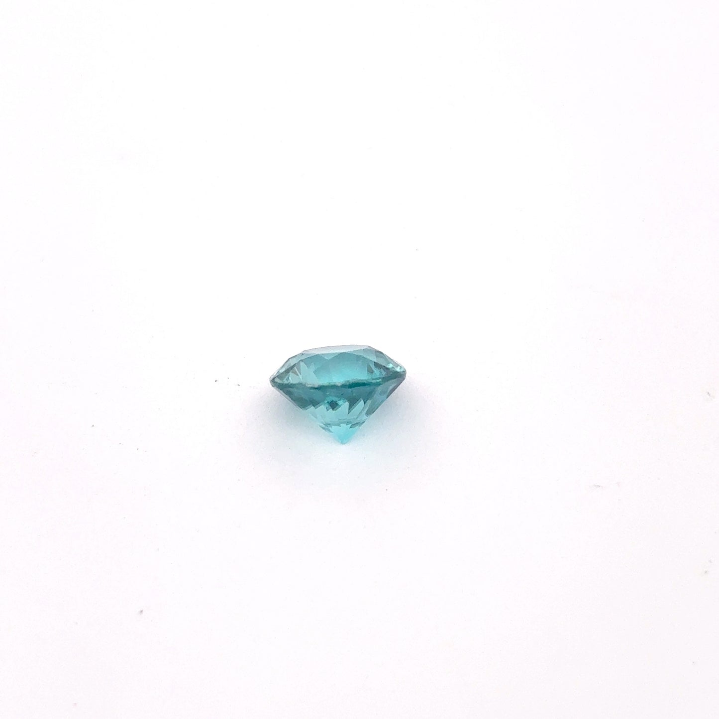 6.5mm Blue Zircon 1.63 carat Round Cut