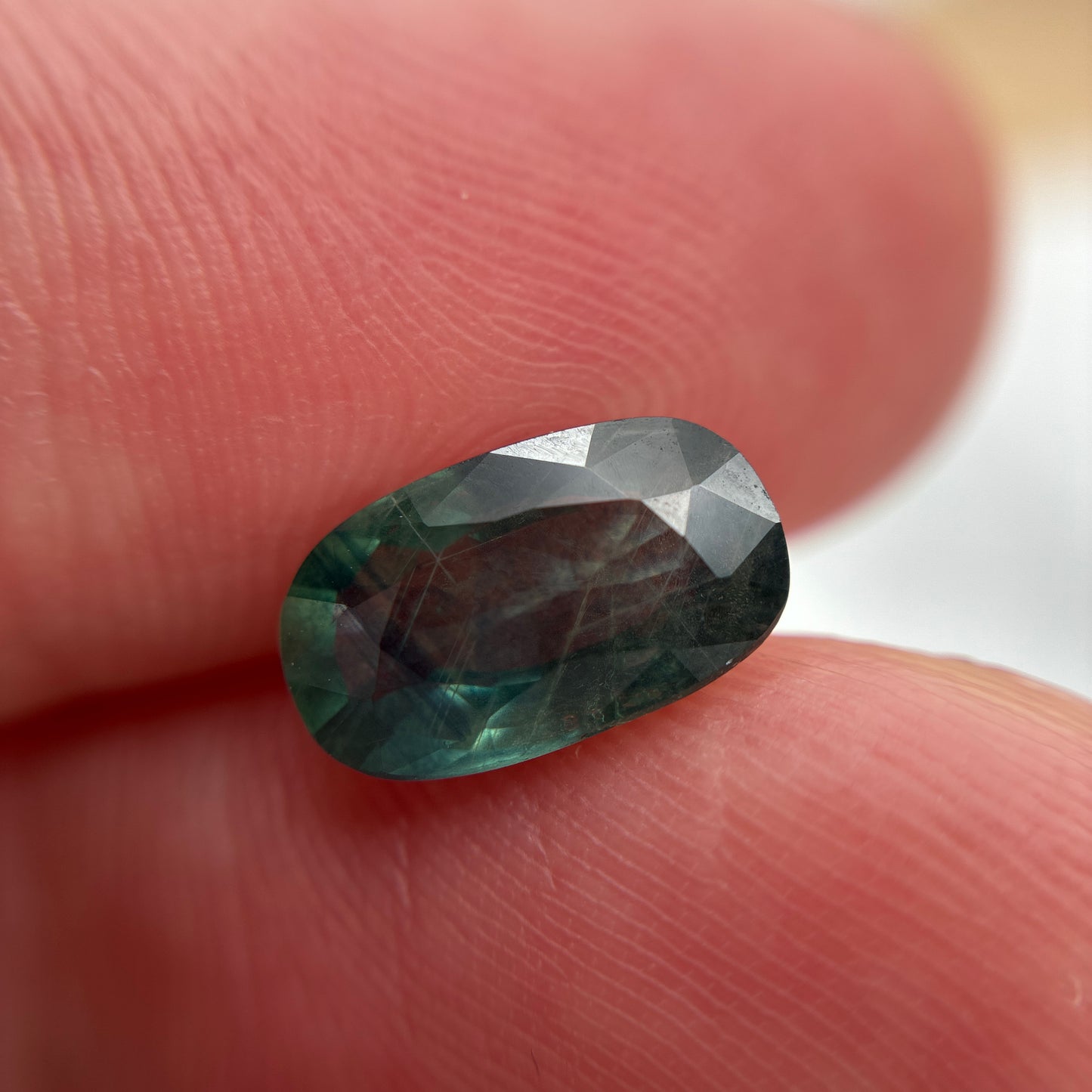 2.25 carat Teal Sapphire 10.2x6.1mm Oval Cut