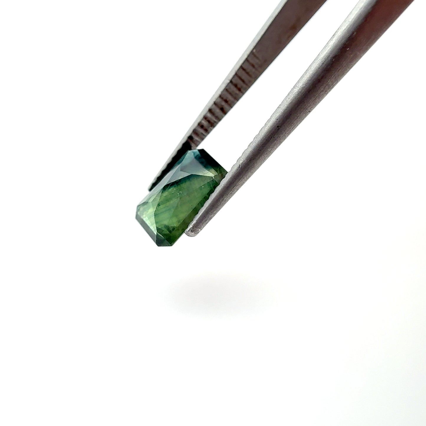 2 carat Sapphire 9.1x6.5mm Emerald Cut, BE Treated