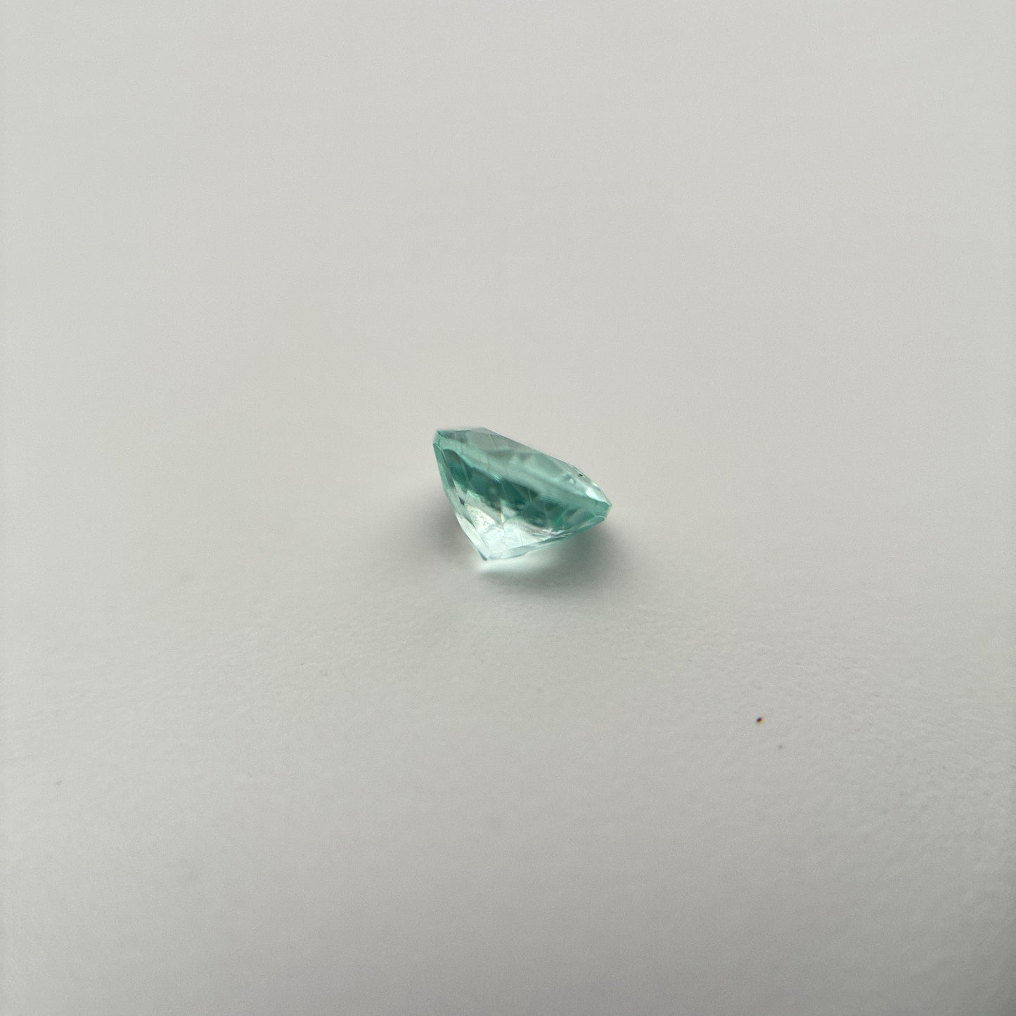 4mm Copper Bearing Tourmaline 0.27 carat Round Cut Light Blue Paraiba Type Tourmaline