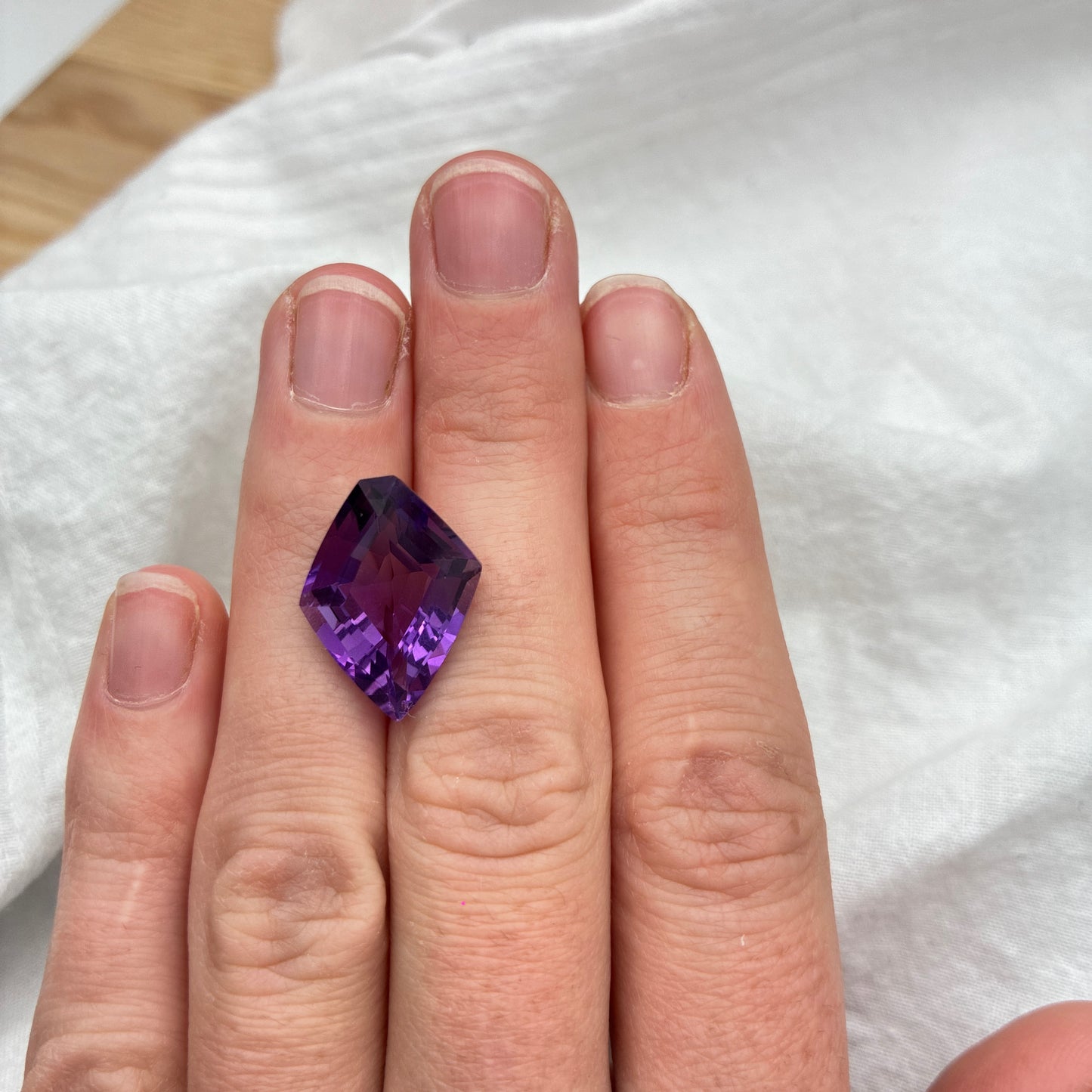 10 carat Purple Amethyst 19.4x14.3mm Kite Cut