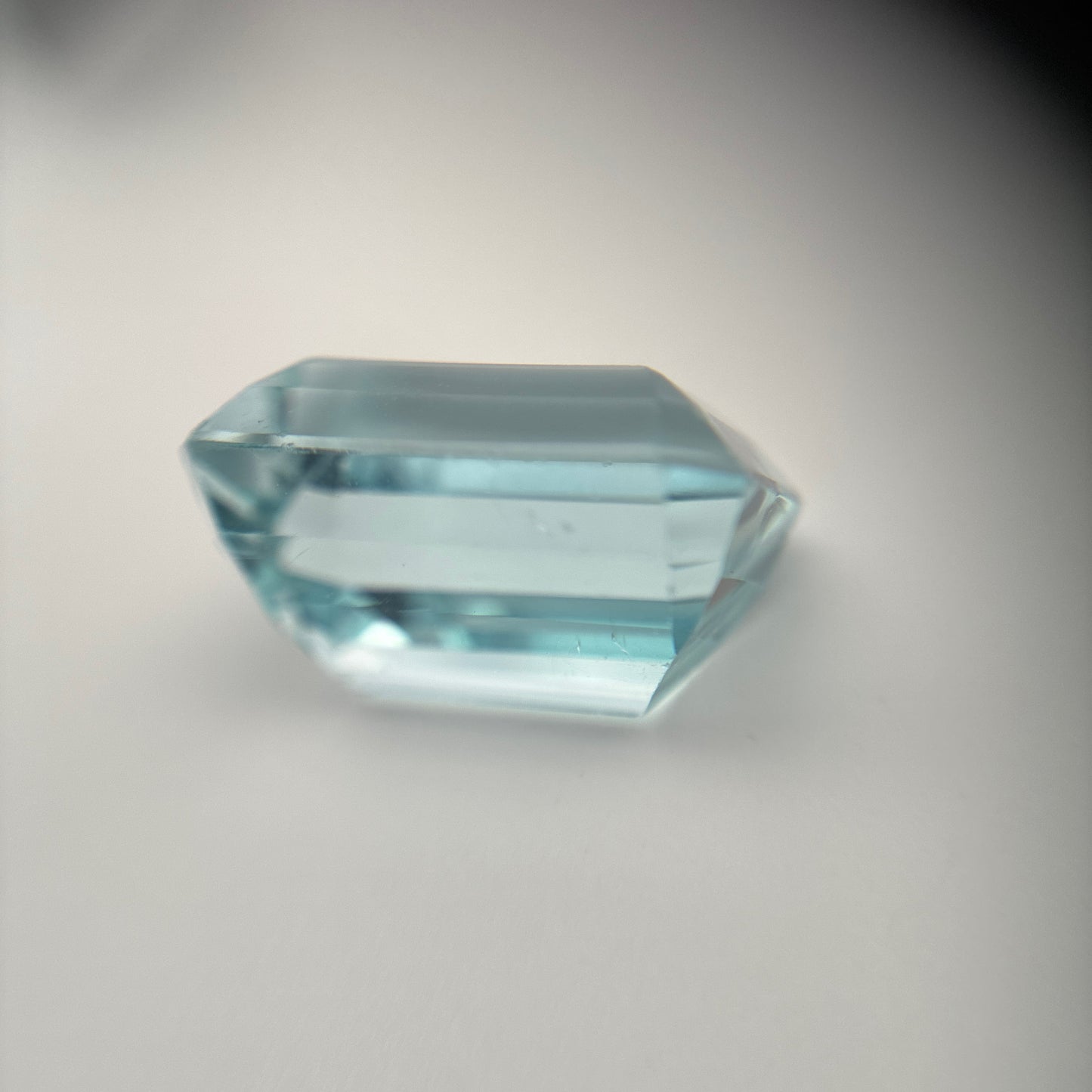 13 carat Light Blue Aquamarine 15.7x11.65mm Emerald Cut