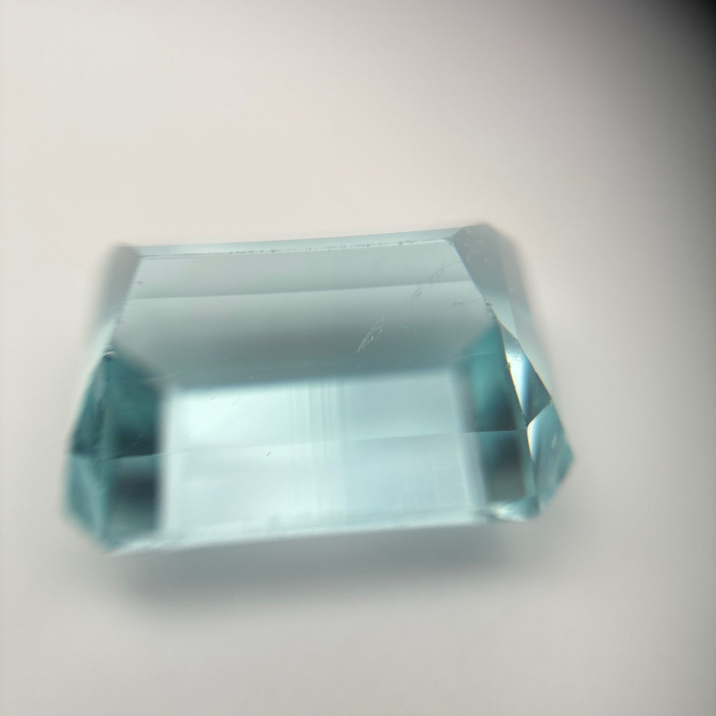 13 carat Light Blue Aquamarine 15.7x11.65mm Emerald Cut