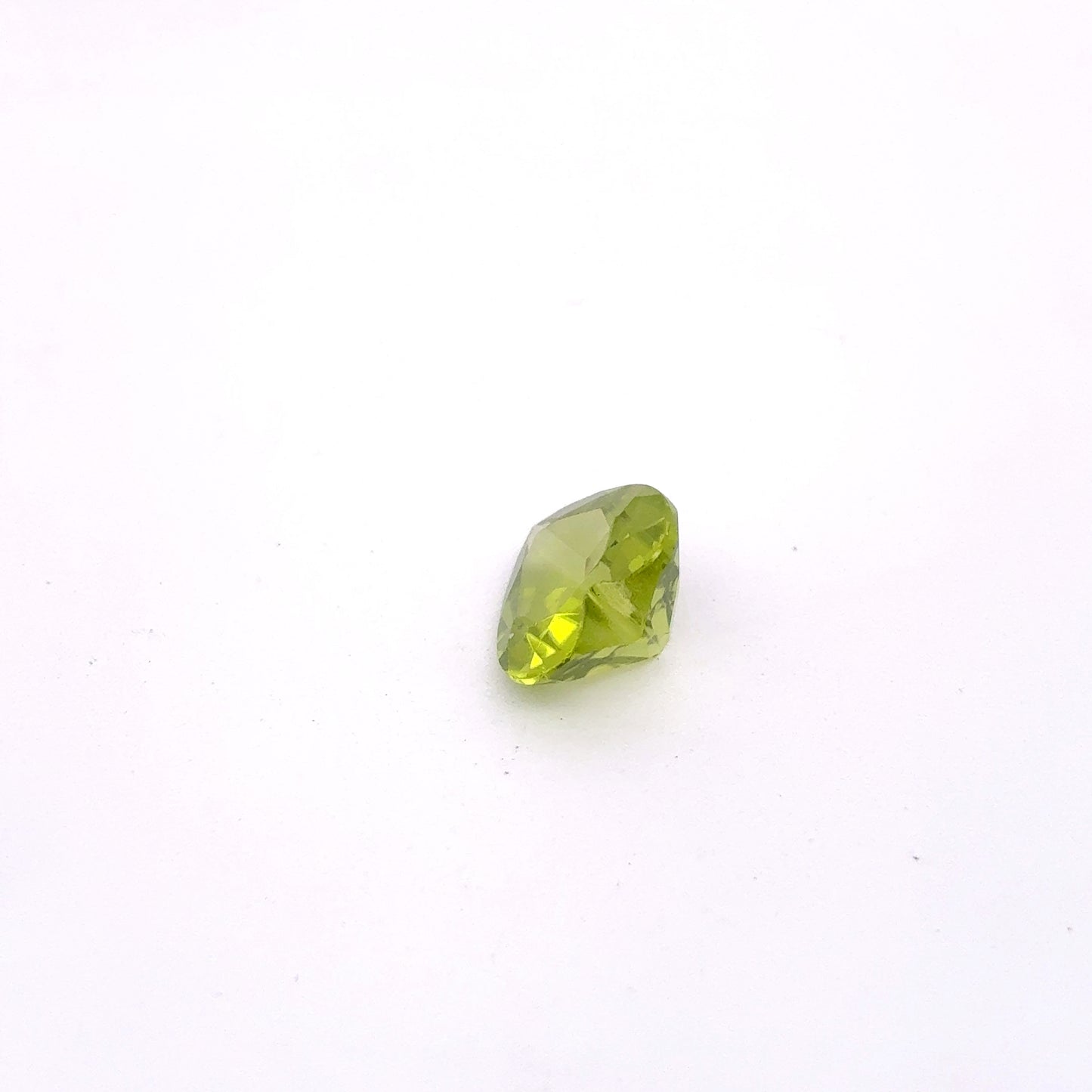 8mm Green Peridot 1.88 carat Heart Cut