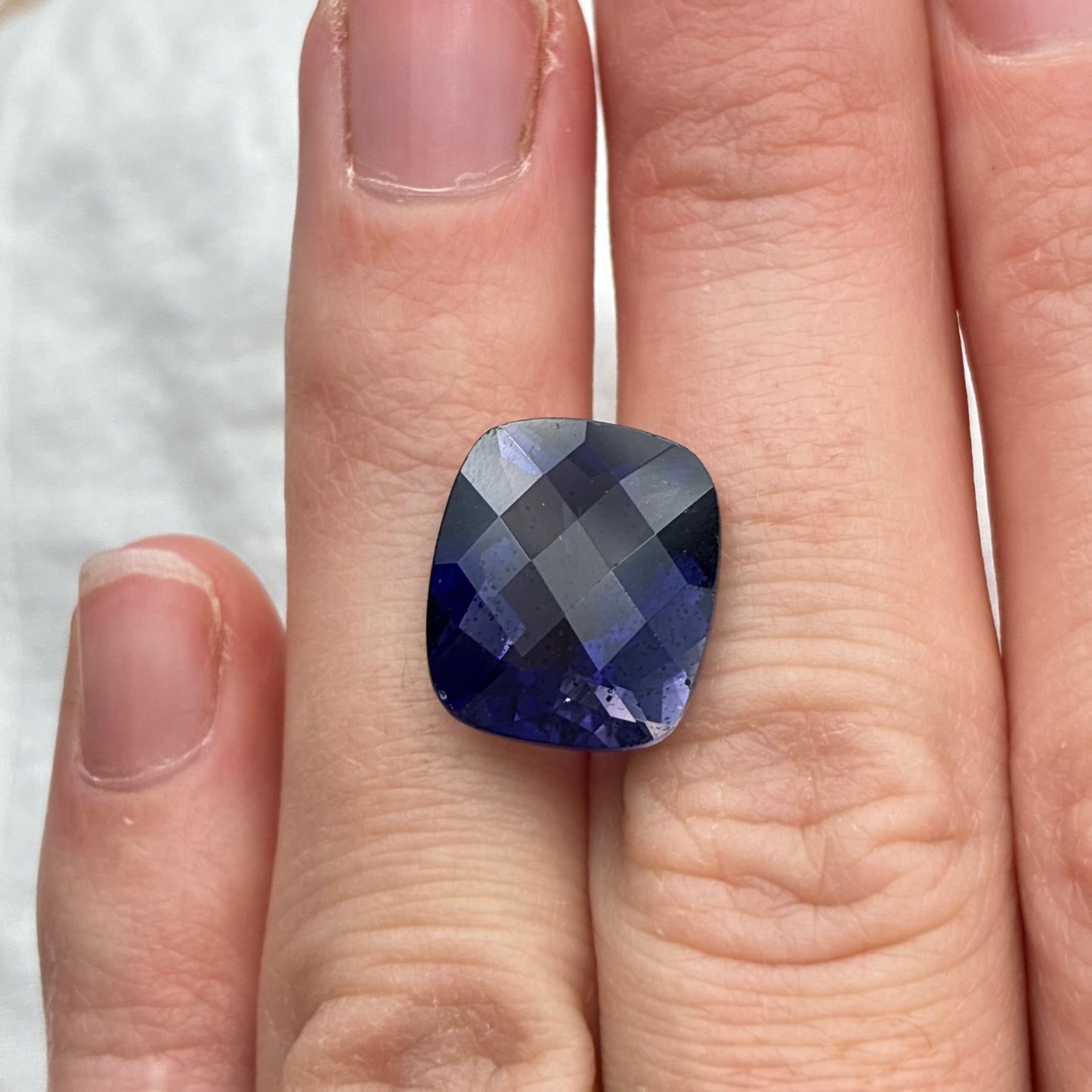 7 Carat Iolite 14x12mm Oval Cut