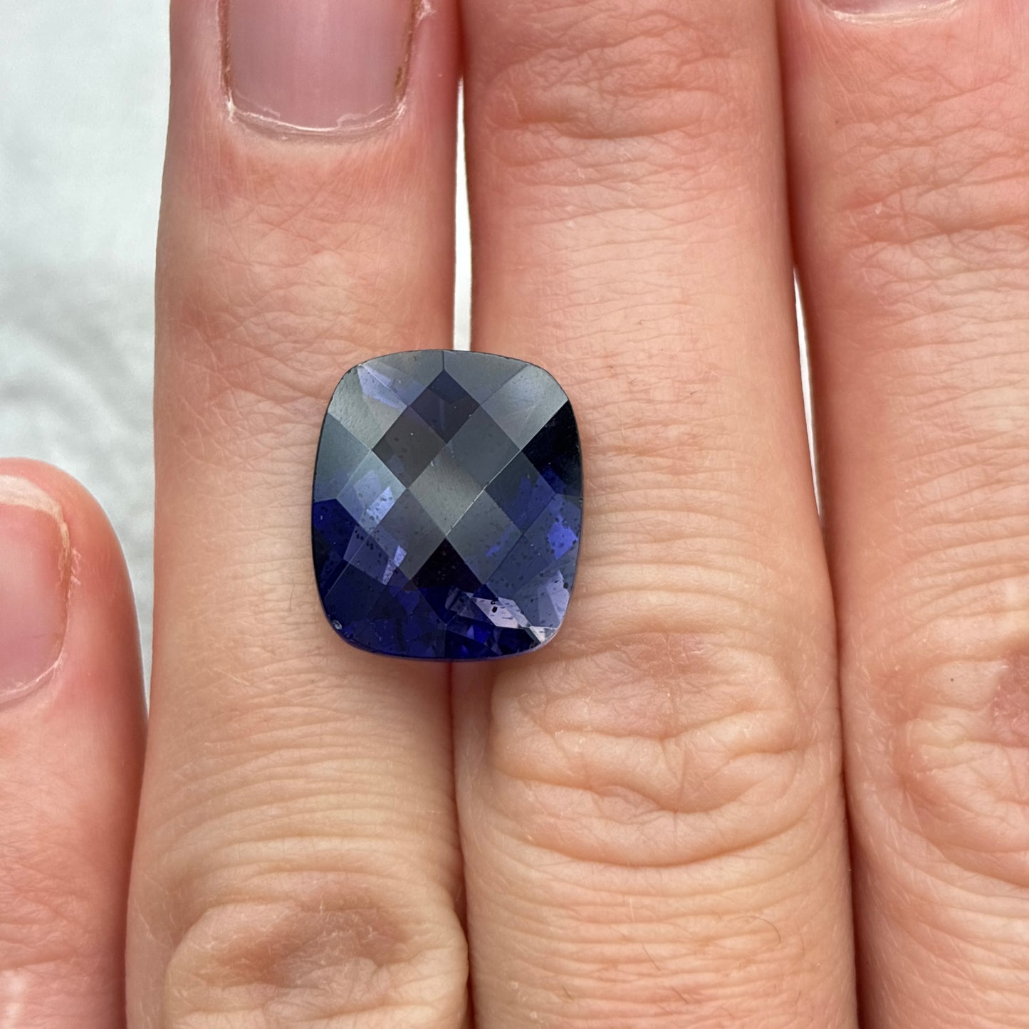 7 Carat Iolite 14x12mm Oval Cut