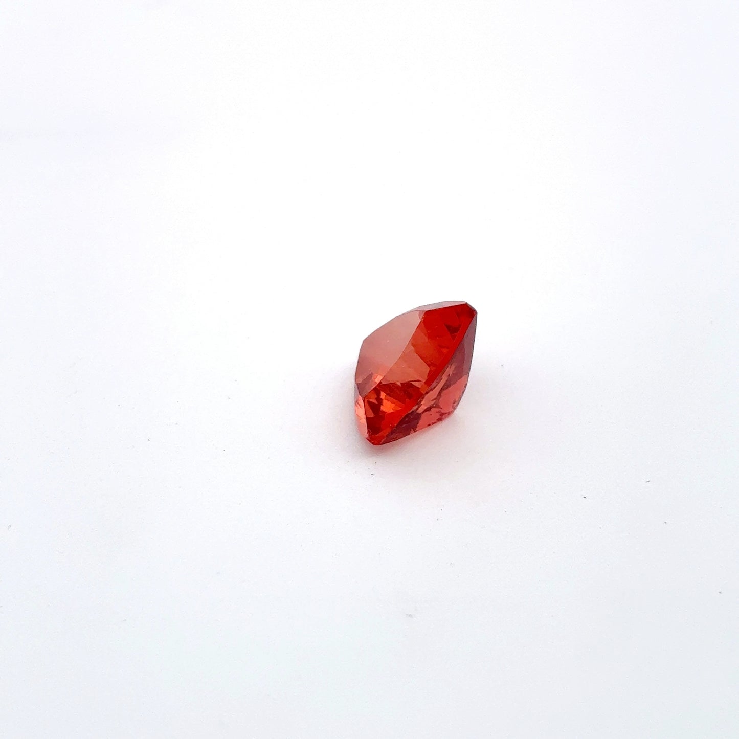 3.87 carat Orange Oregon Sunstone 10.75mm Trillion Cut