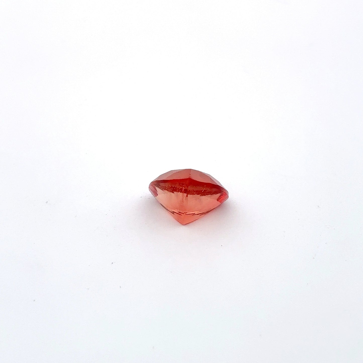 3.87 carat Orange Oregon Sunstone 10.75mm Trillion Cut