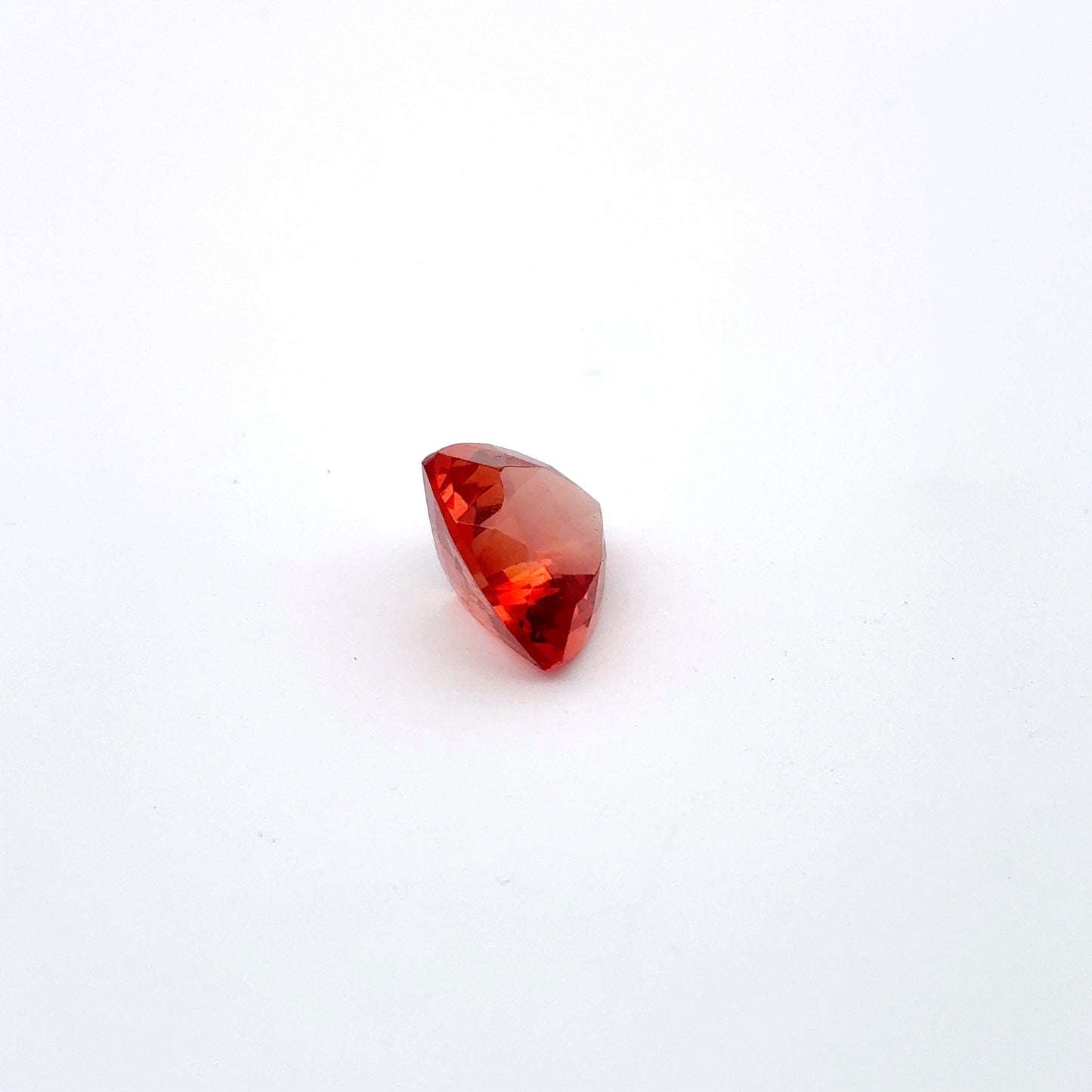3.87 carat Orange Oregon Sunstone 10.75mm Trillion Cut