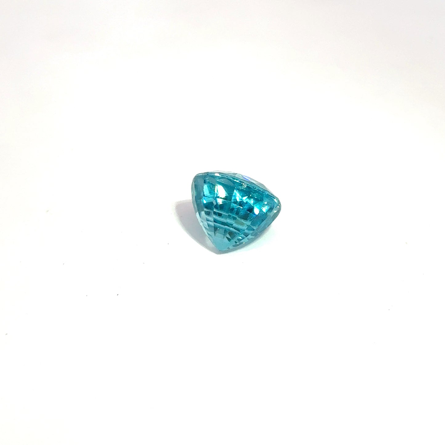 6 Carat Blue Zircon 9.25mm Round Cut