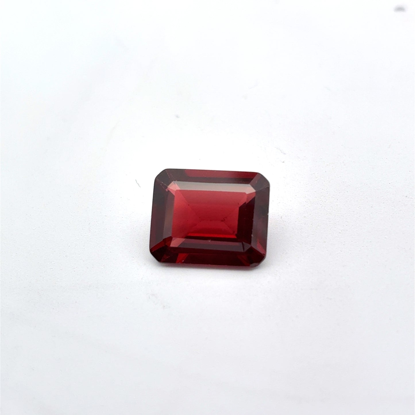12x10mm Red Garnet 5.8 carat Emerald Cut
