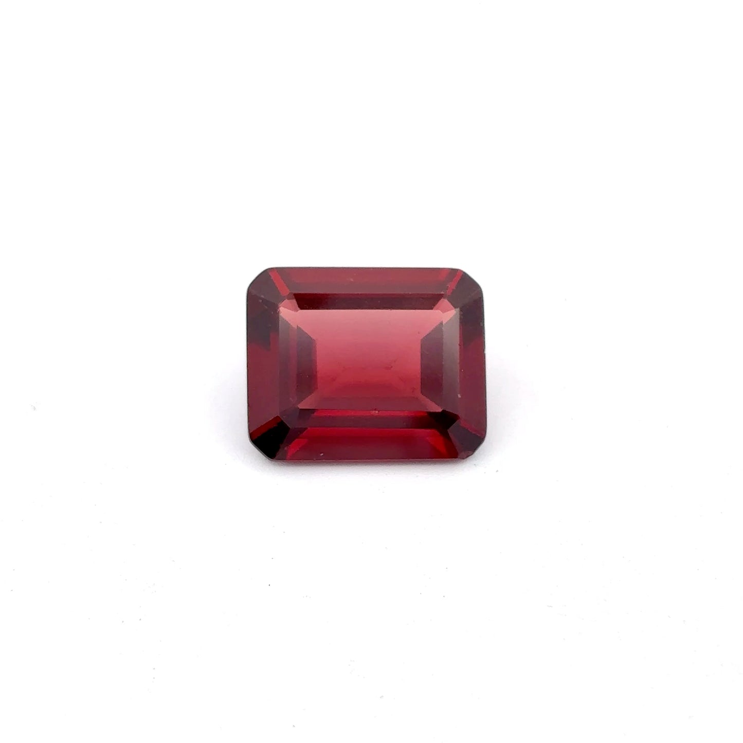 12x10mm Red Garnet 5.8 carat Emerald Cut