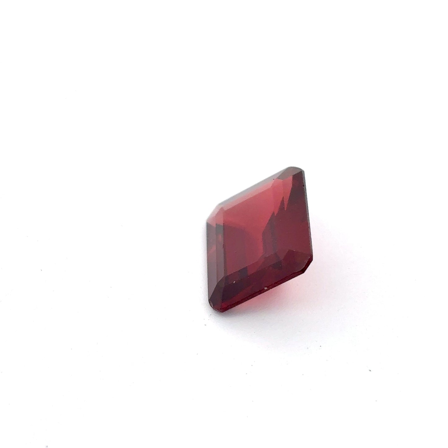 12x10mm Red Garnet 5.8 carat Emerald Cut