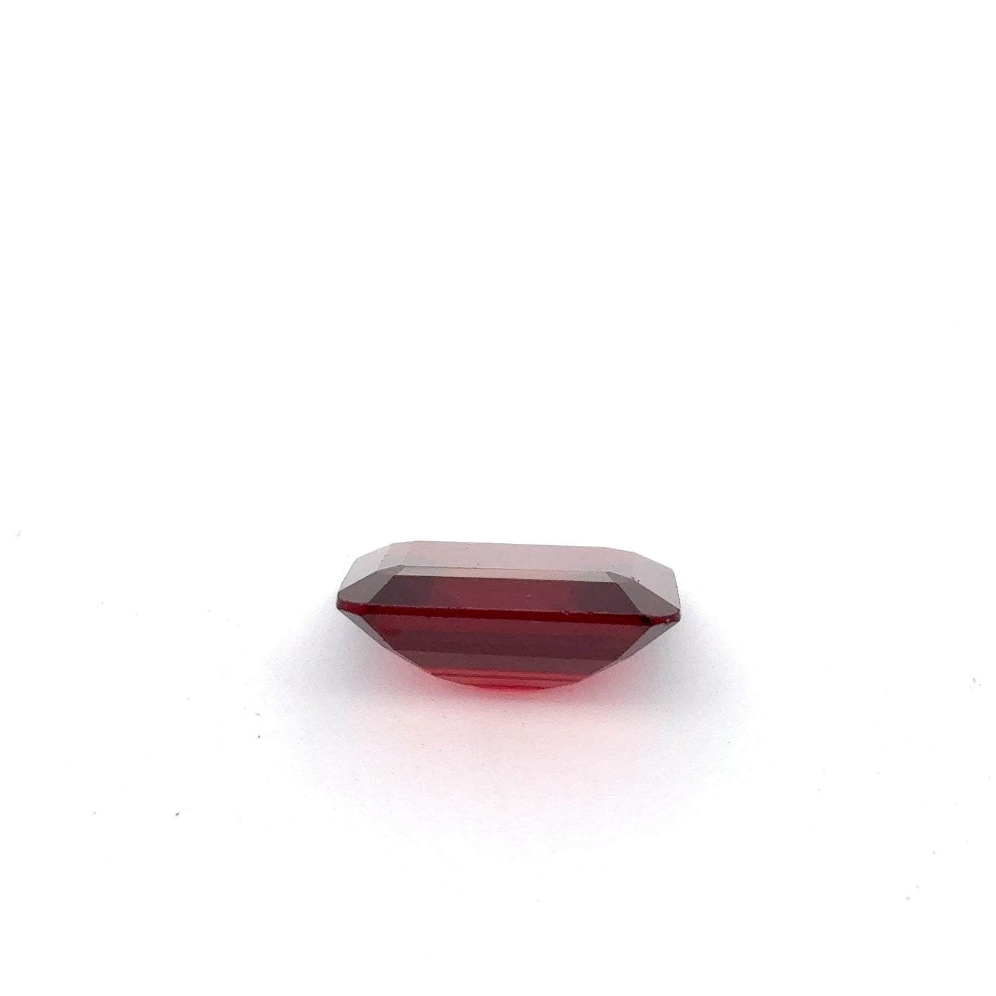 12x10mm Red Garnet 5.8 carat Emerald Cut