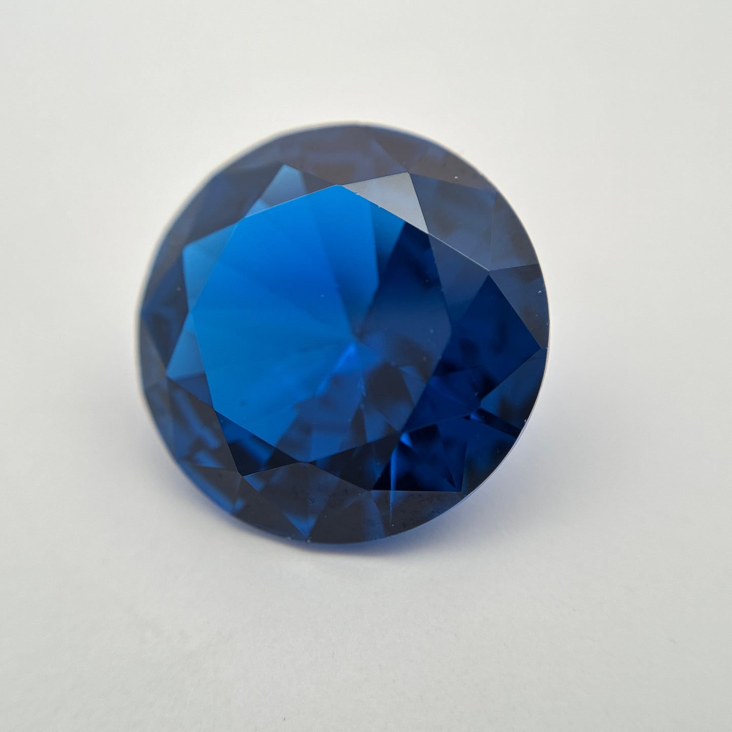 14mm Dark Blue Lab Spinel 10 carat Round Cut